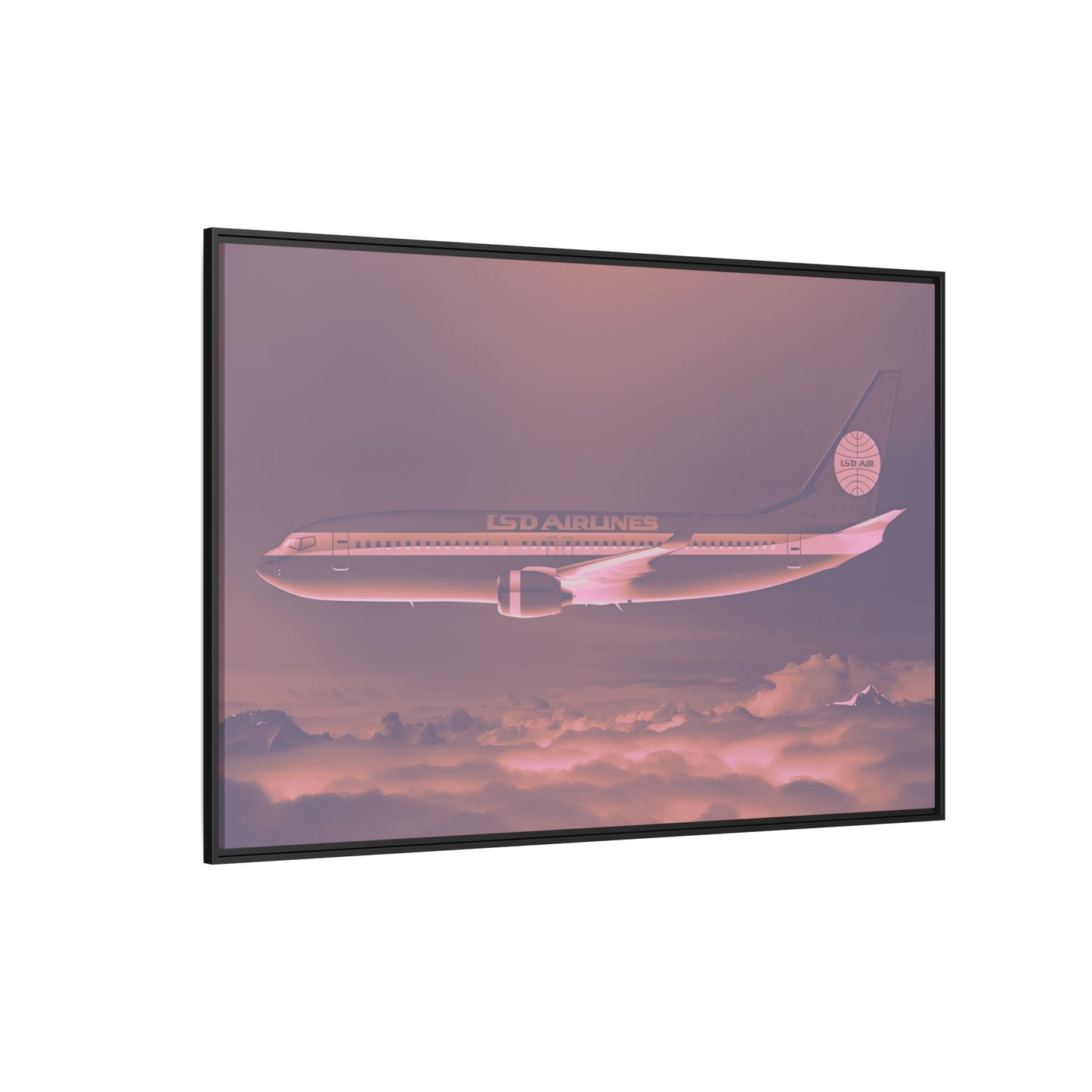 L.S.D. Airlines - Dusk - XL Framed Canvas