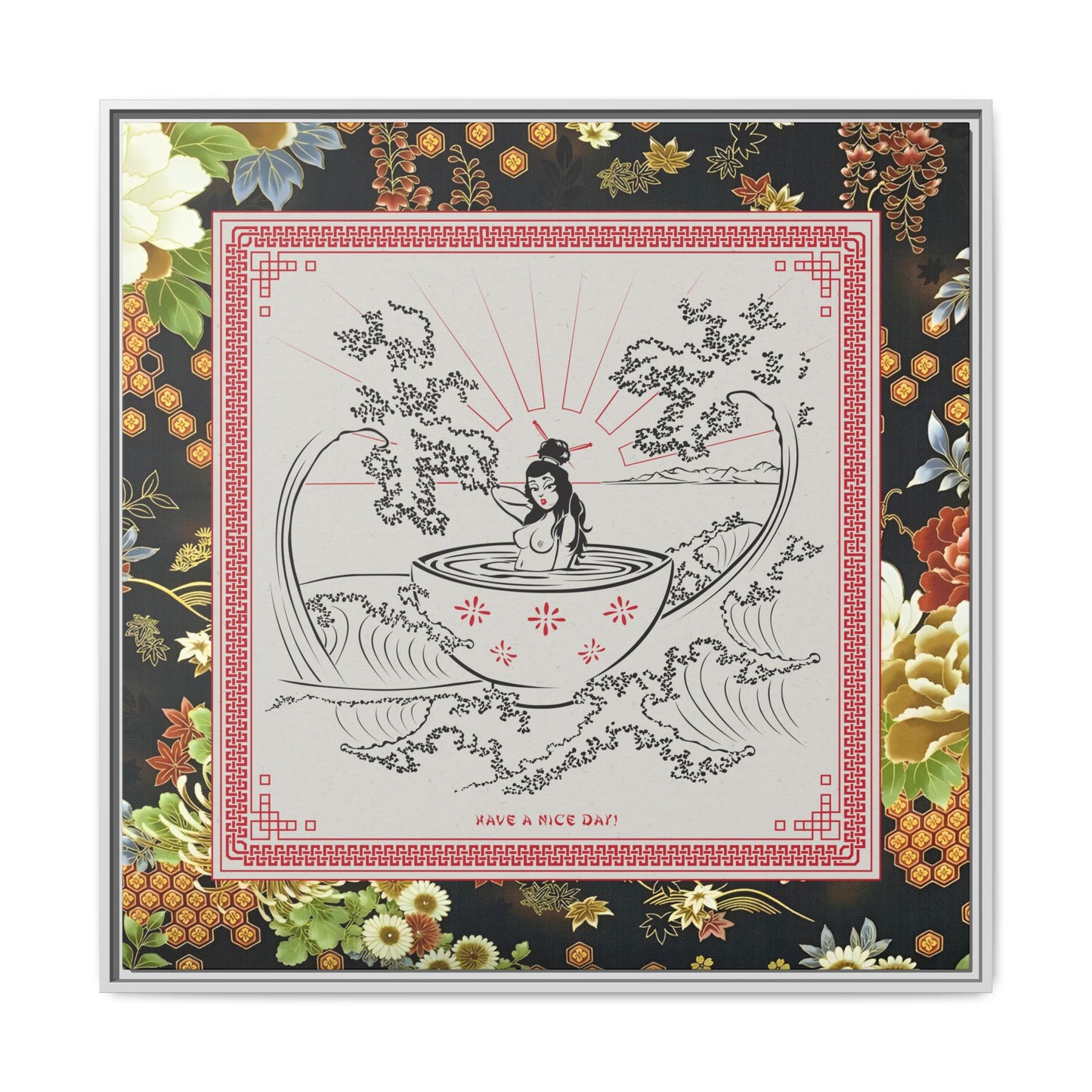 Miso - Take Out - Framed Canvas
