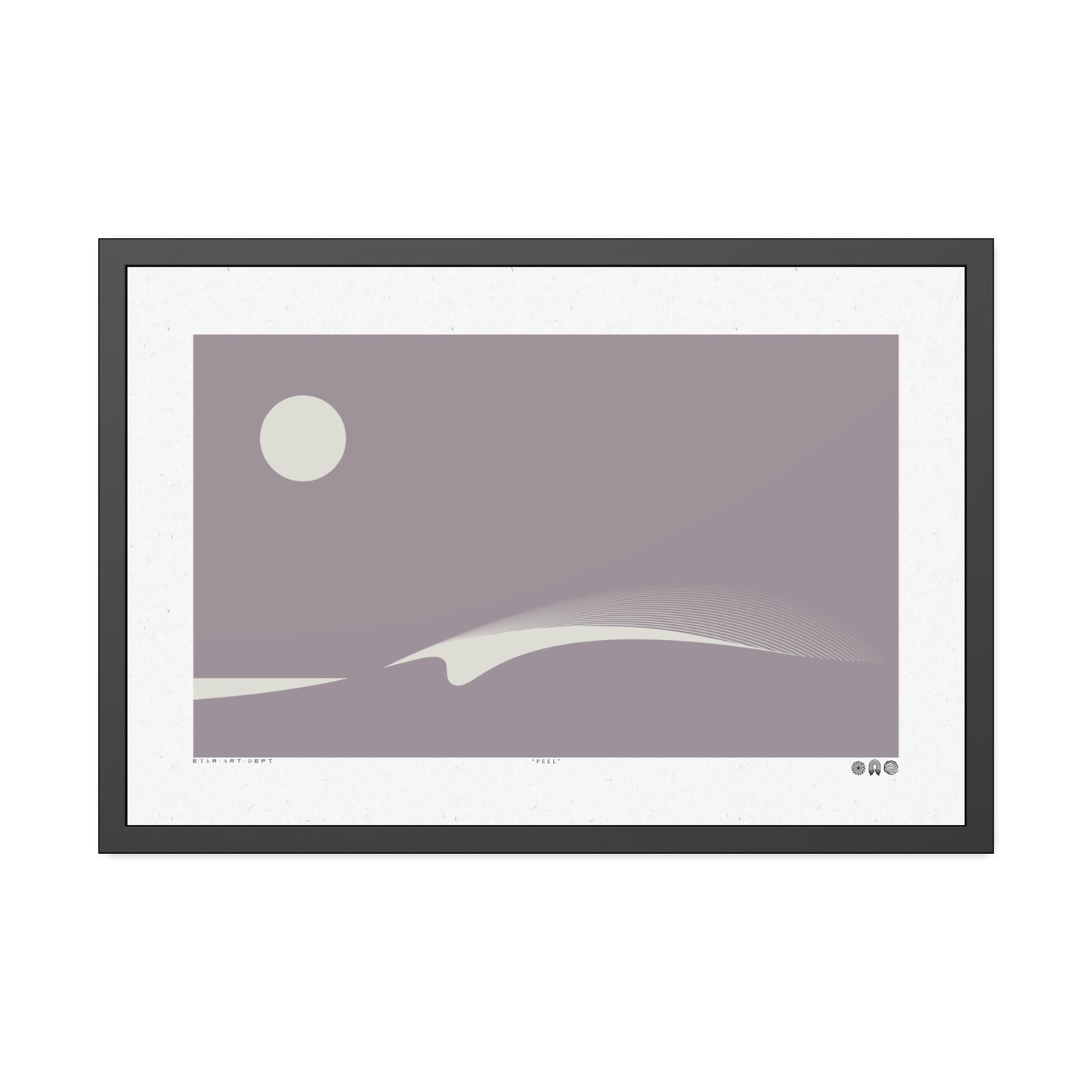 Peel 3 - Purple Haze - Framed Print