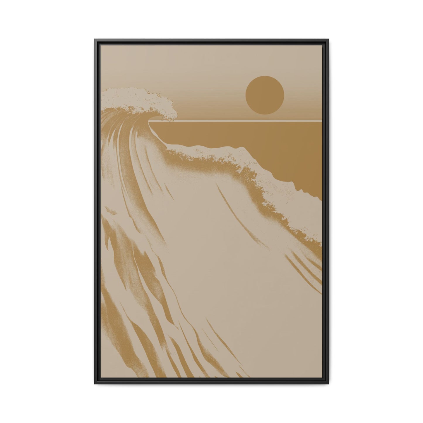 Crest - Gold - Framed Canvas