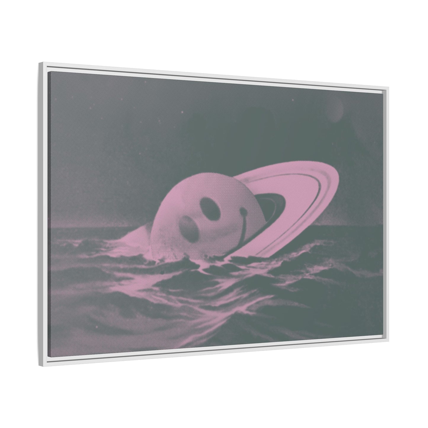 Everything Is Fine - Sea Green - Framed Canvas