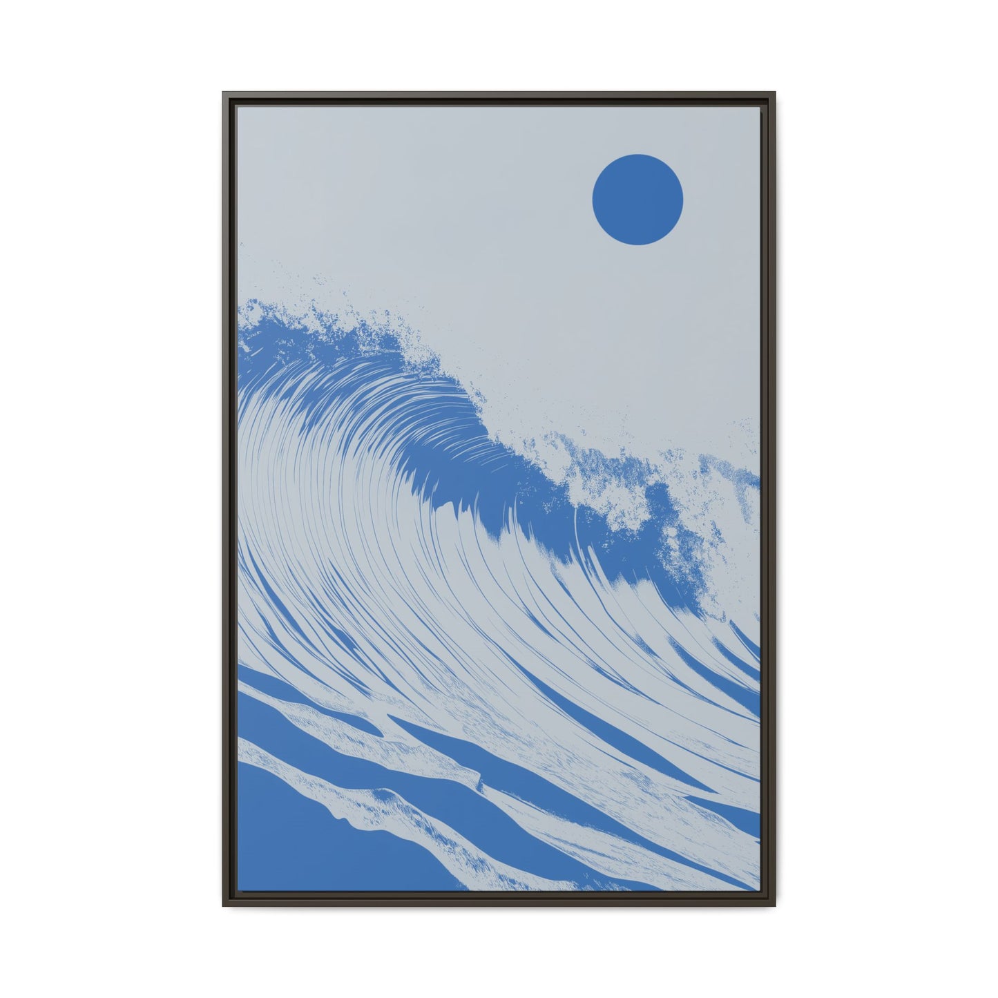 Thresh Wave - Royal - Framed Canvas