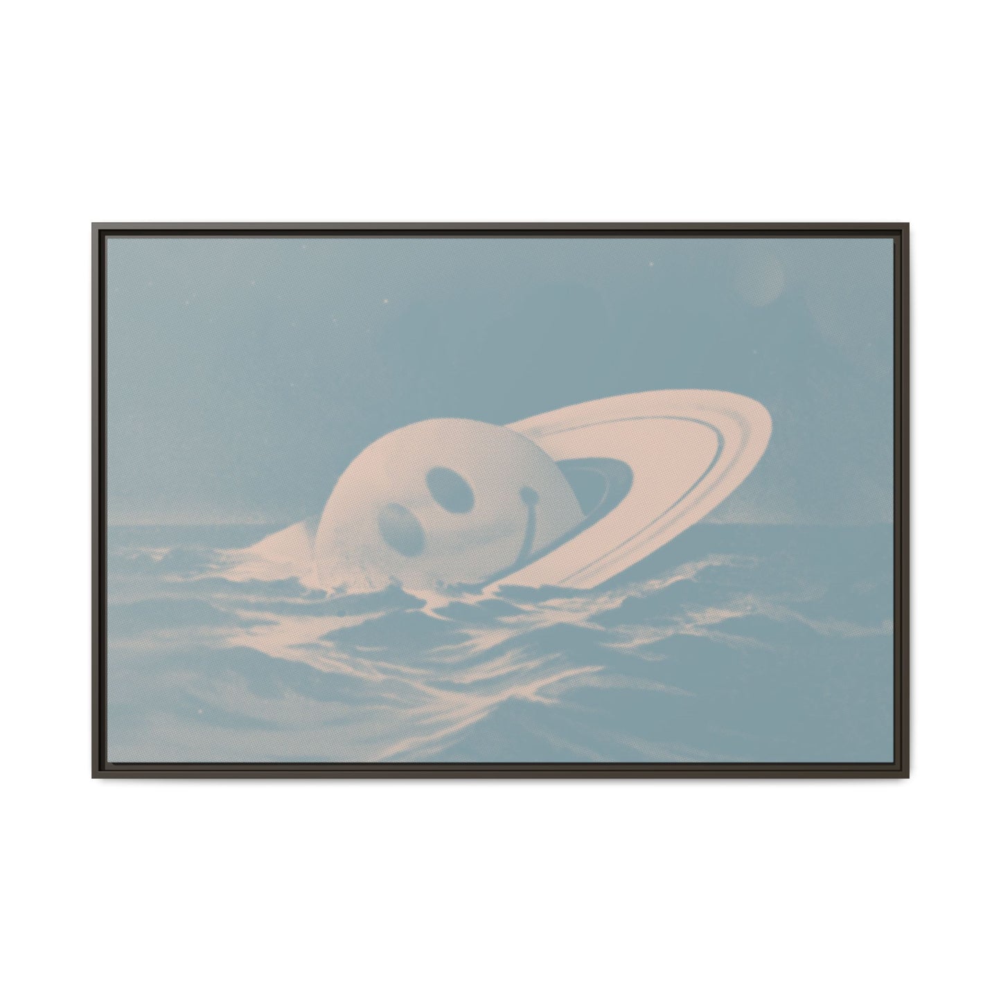 Everything Is Fine - Blue Haze - Framed Canvas