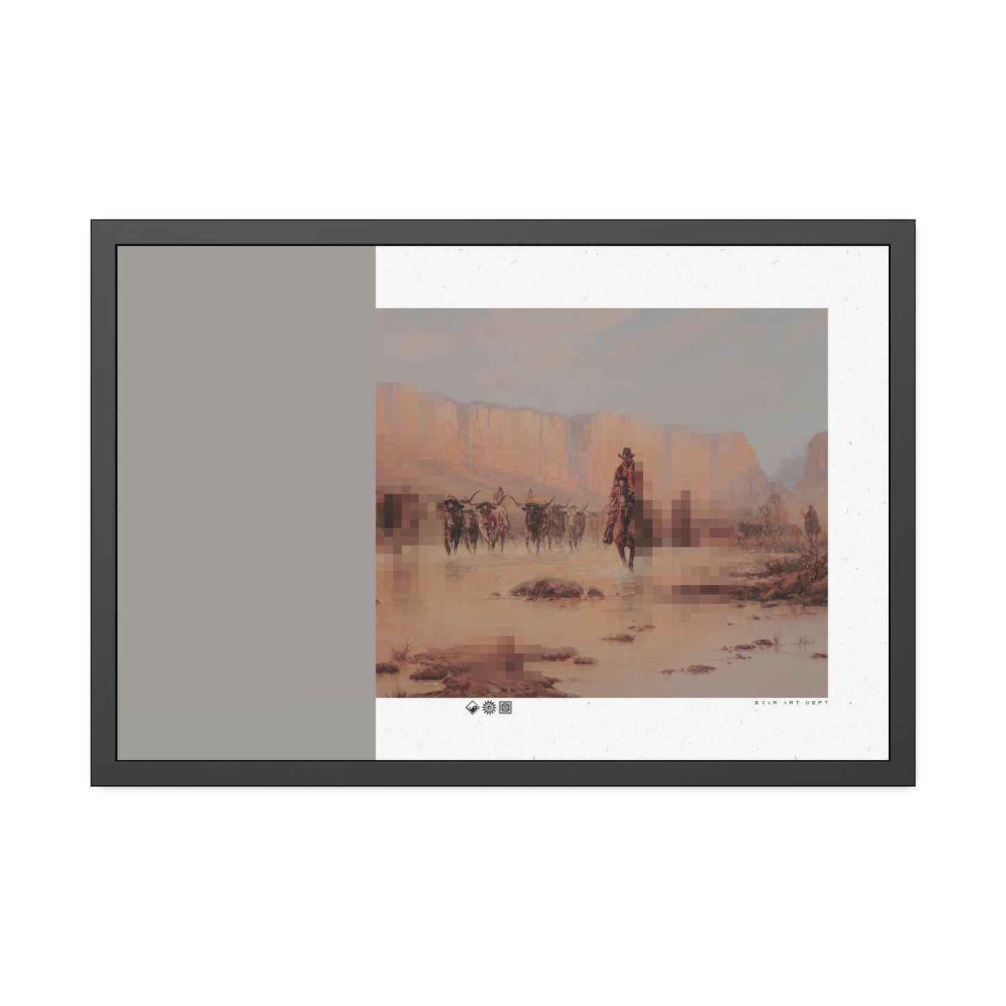Herd - MDRN ANTQ - Framed Print