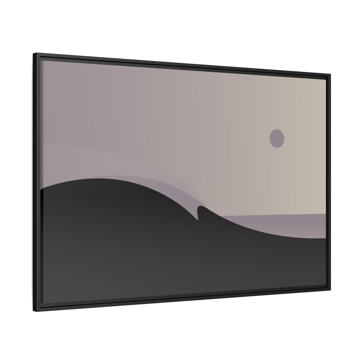 Hazy 1 - Framed Canvas