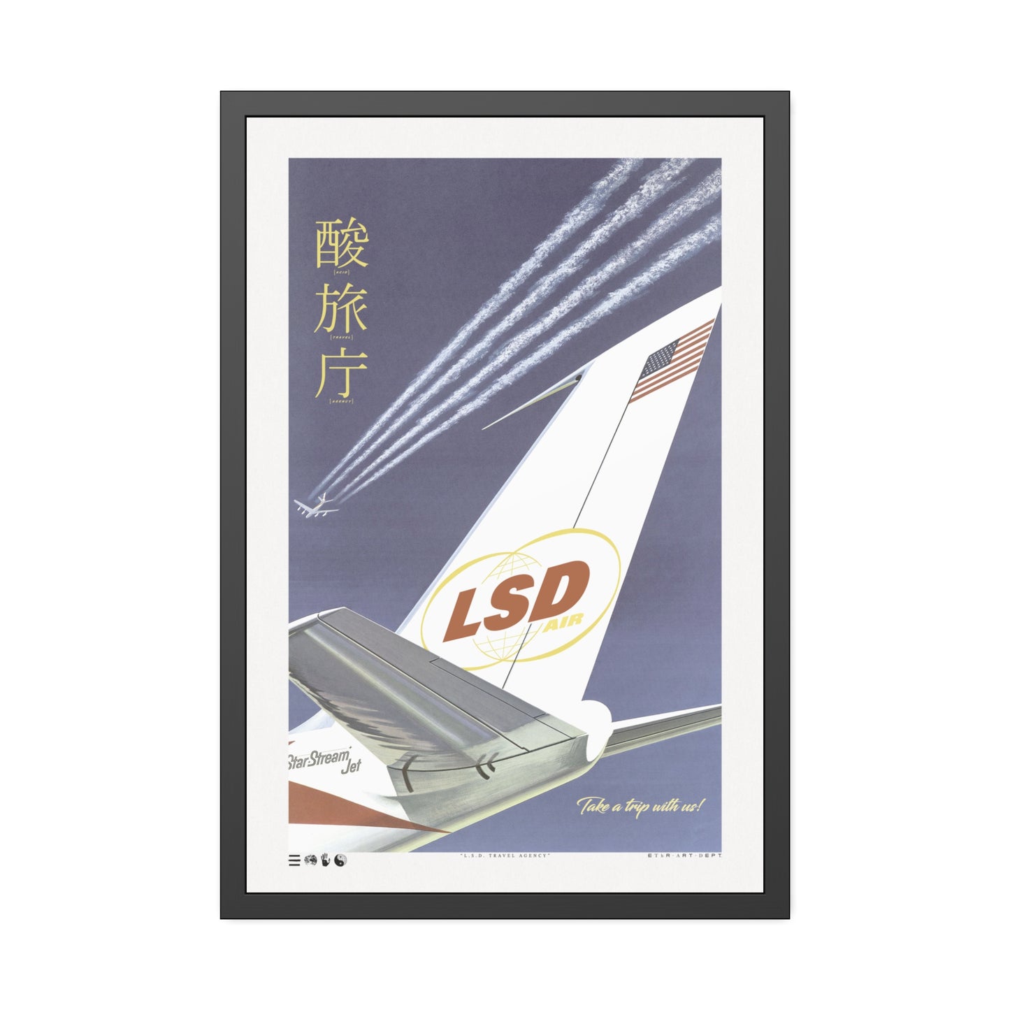 Wings - L.S.D. Travel - Framed Print
