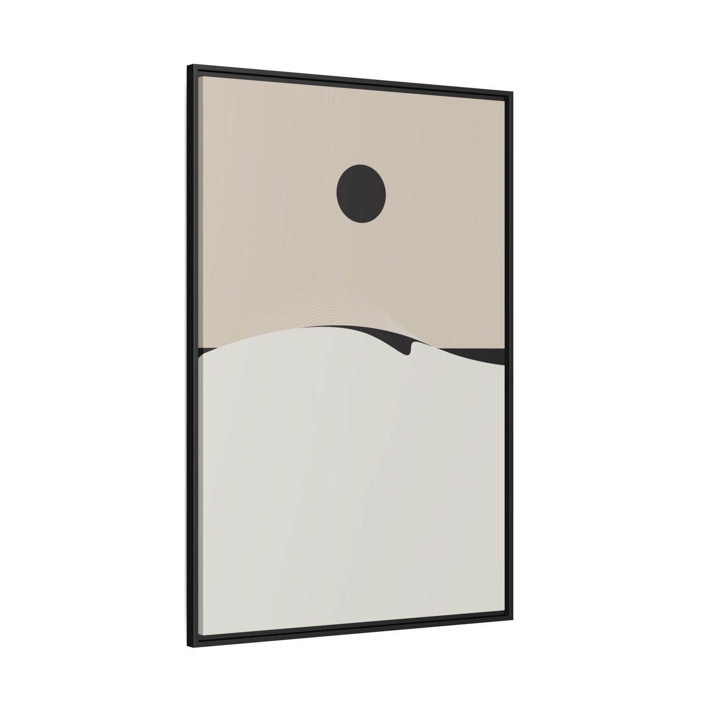 Day Wave 4 - Sand - Framed Canvas