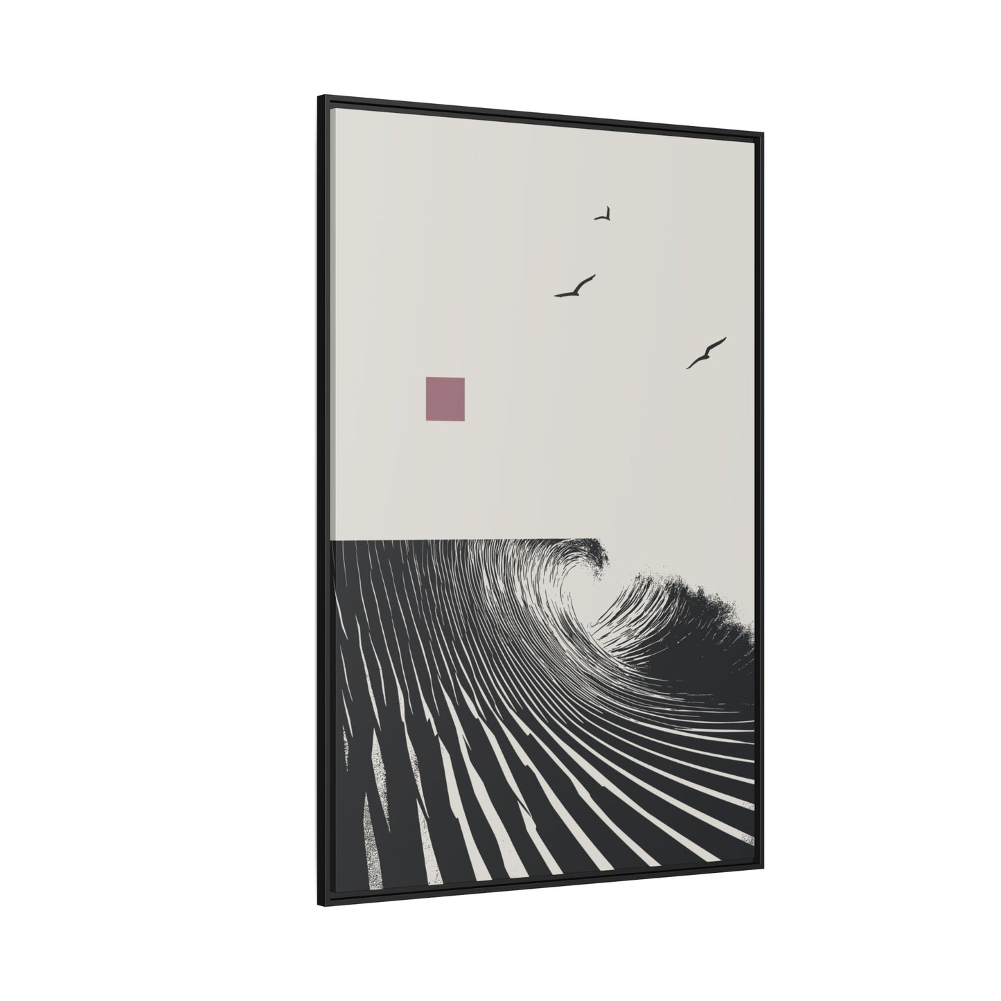 Vortex - Stone - XL Framed Canvas