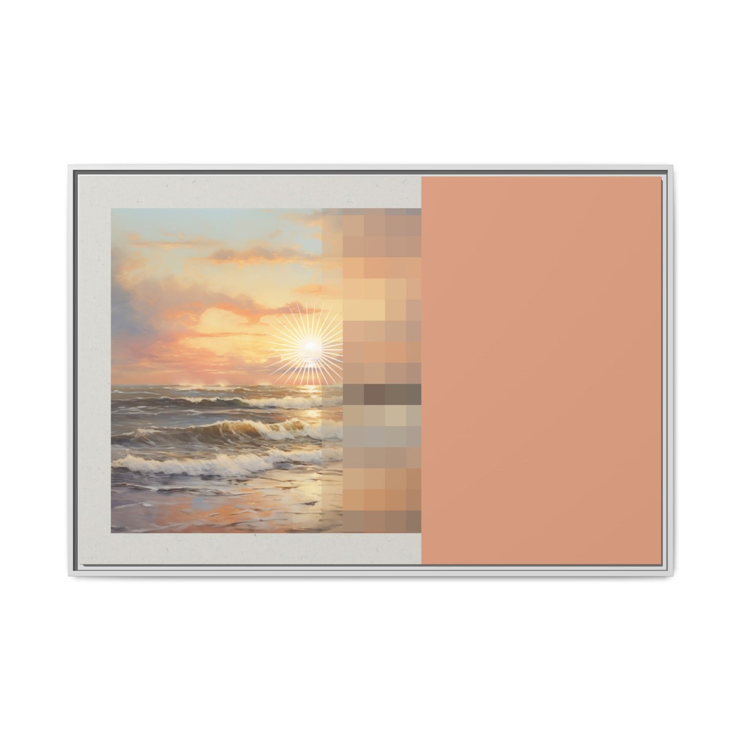 Golden Hour - MDRN ANTQ - Framed Canvas