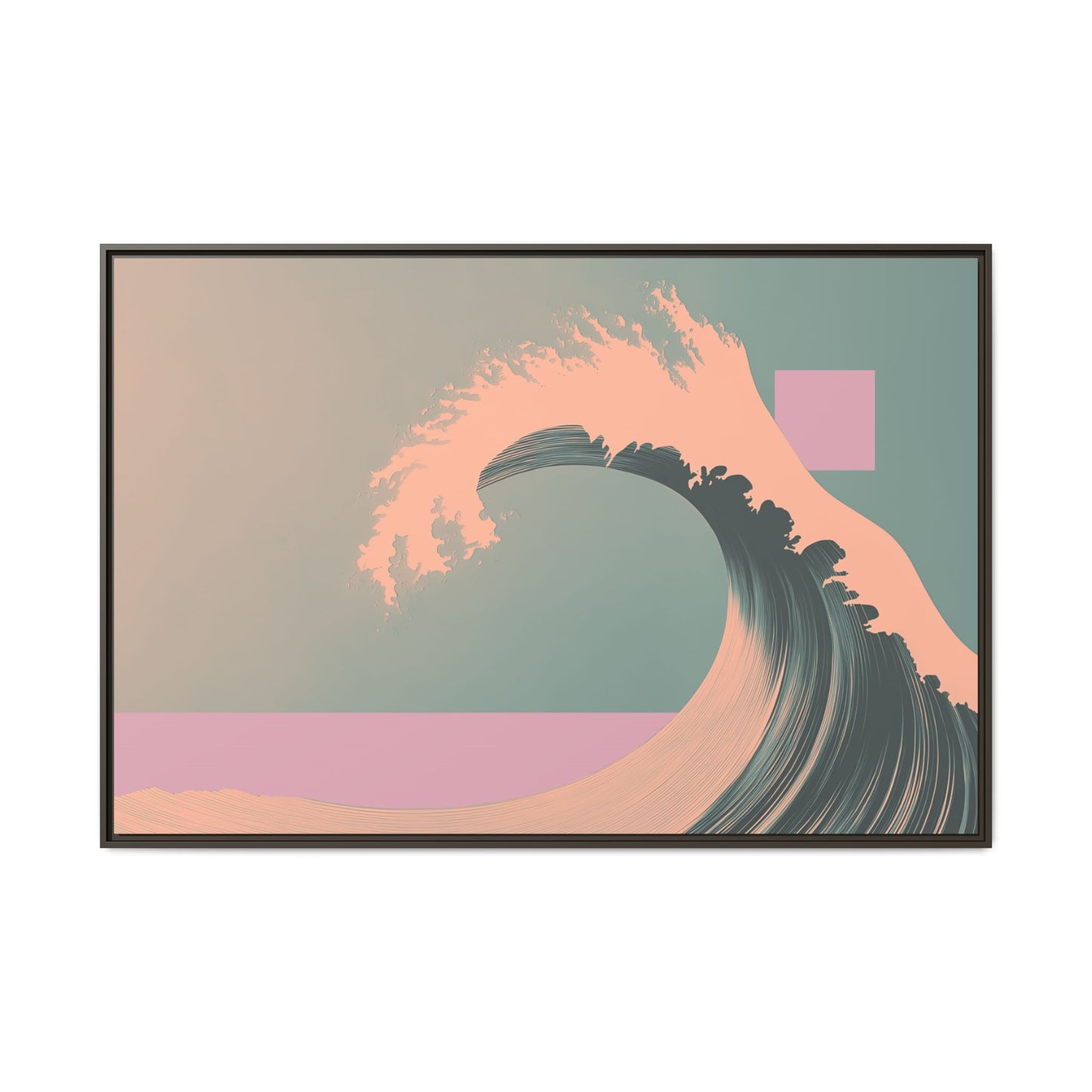Ohara - Green Haze - XL Framed Canvas