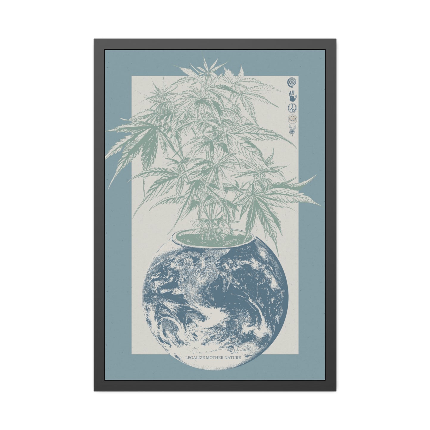 Legalize Nature - Haze Blue - Framed Print