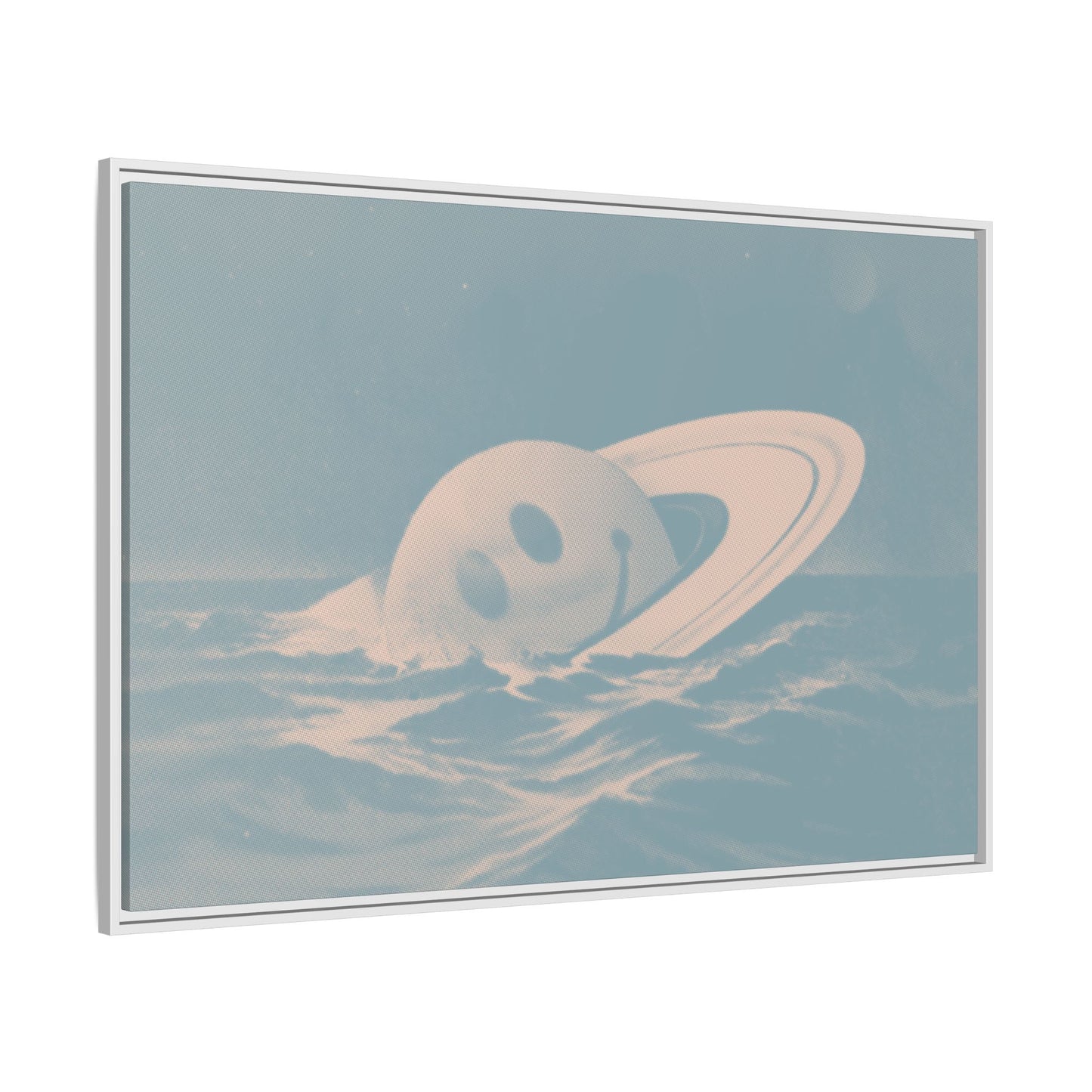 Everything Is Fine - Blue Haze - Framed Canvas