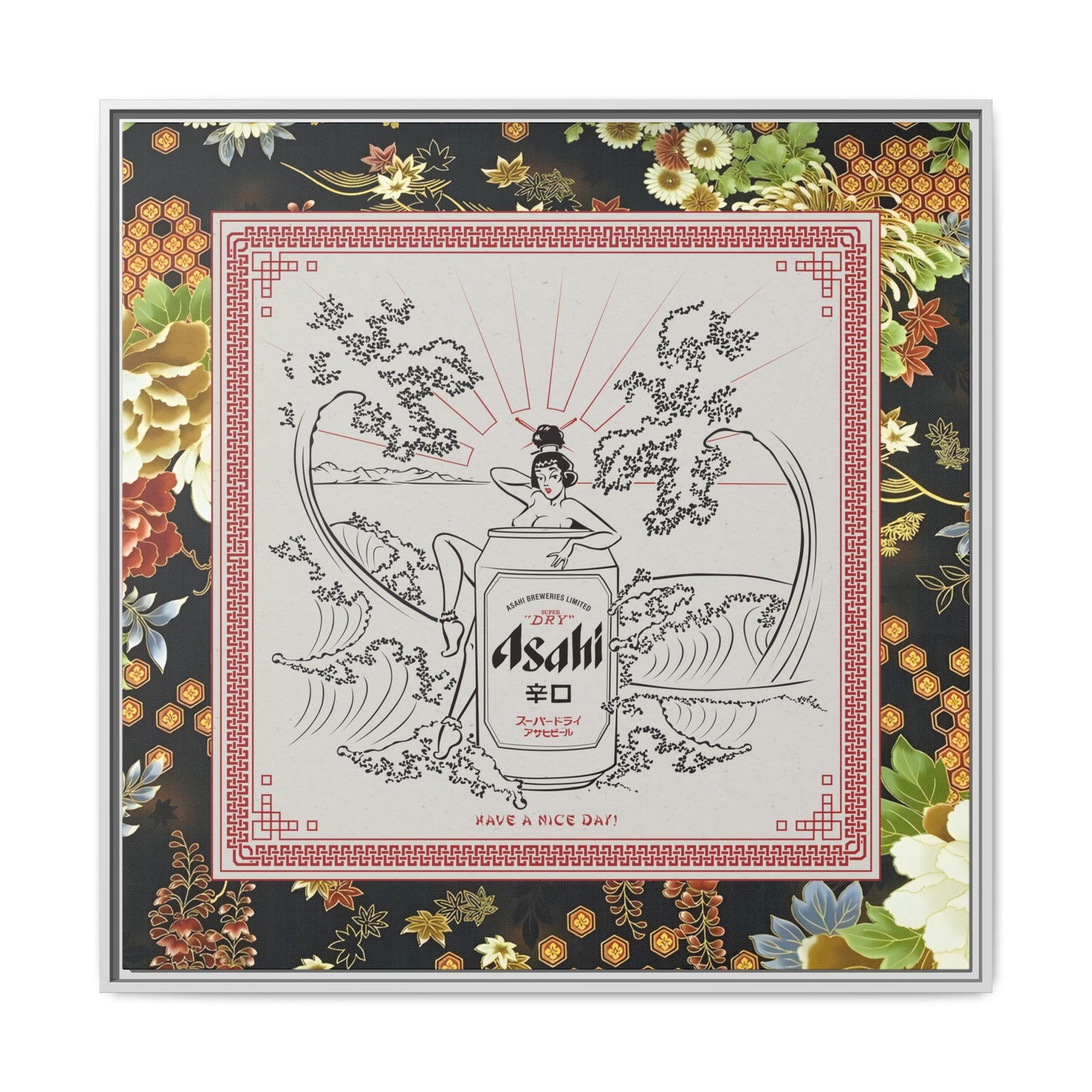 Asahi - Take Out - Framed Canvas