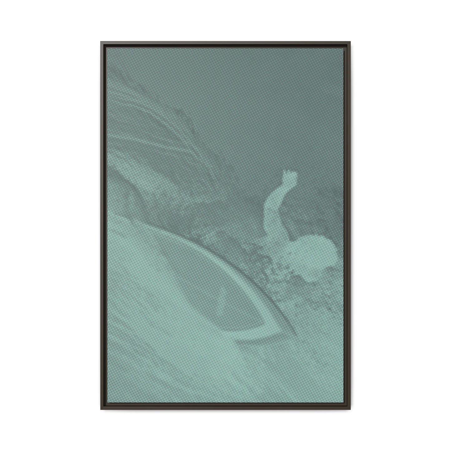 Buttons Cover Shot - Green Haze - Framed Canvas