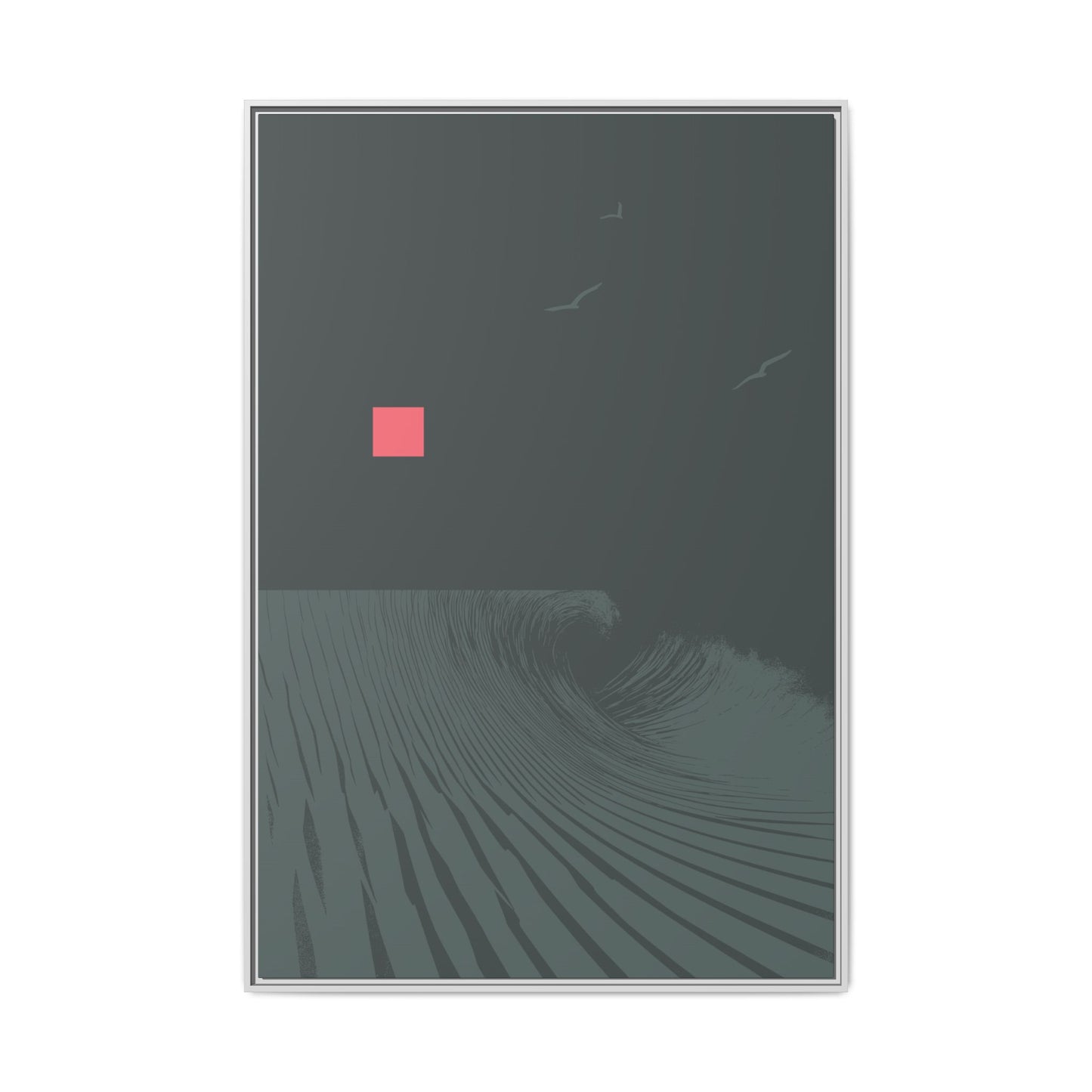 Vortex - Deep Sea - XL Framed Canvas