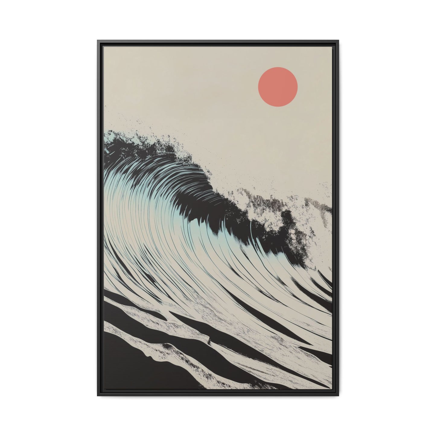 Thresh Wave - Sand - Framed Canvas