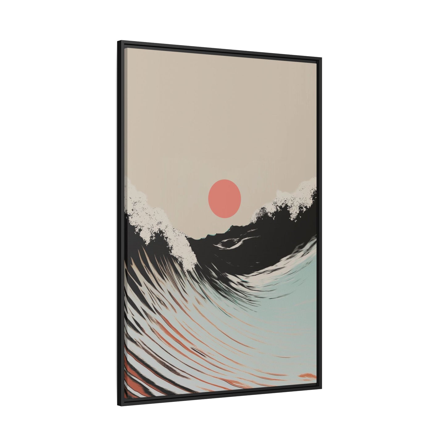 Washed - Sand - Framed Canvas