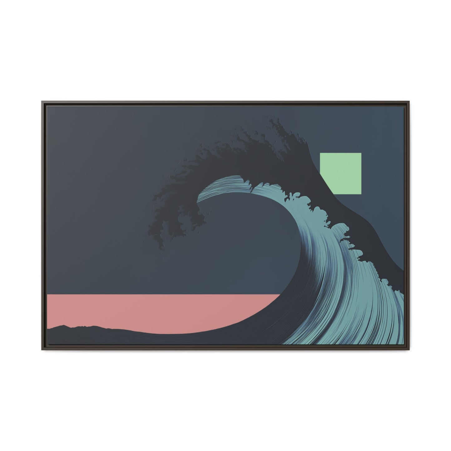 Ohara - Midnight - XL Framed Canvas