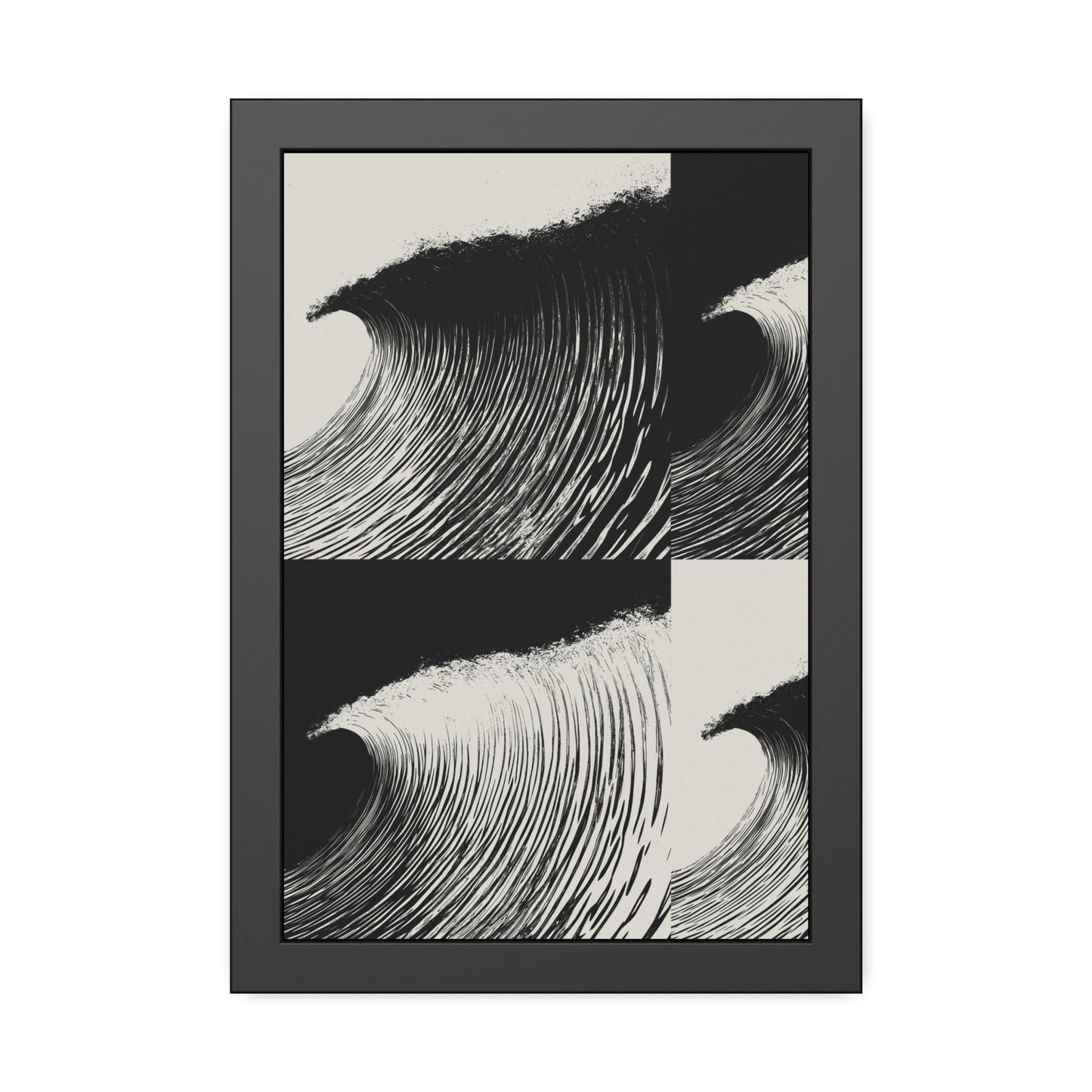 Dawn 2 Dusk - Black & White - Framed Print