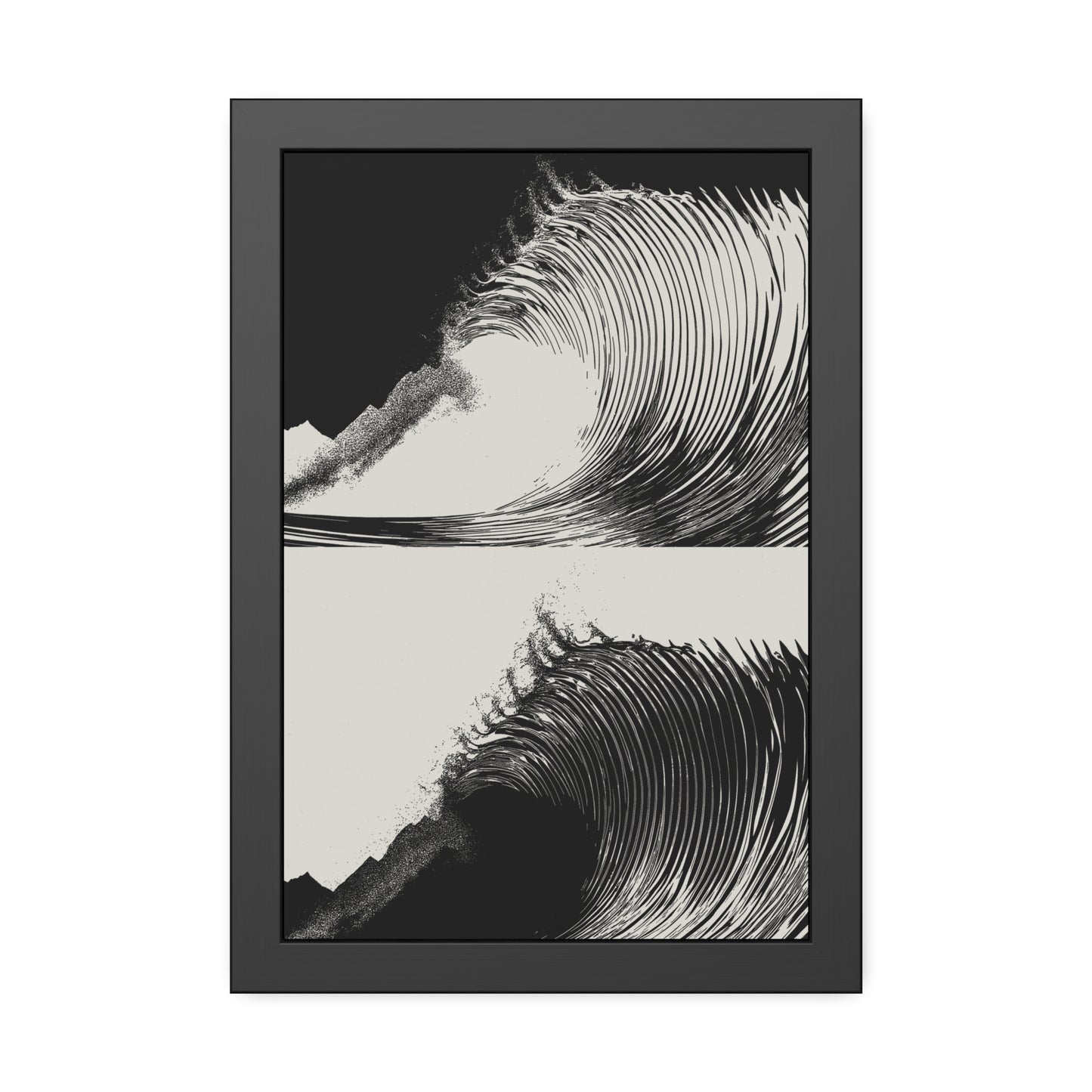 Dusk 2 Dawn - Black & White - Framed Print