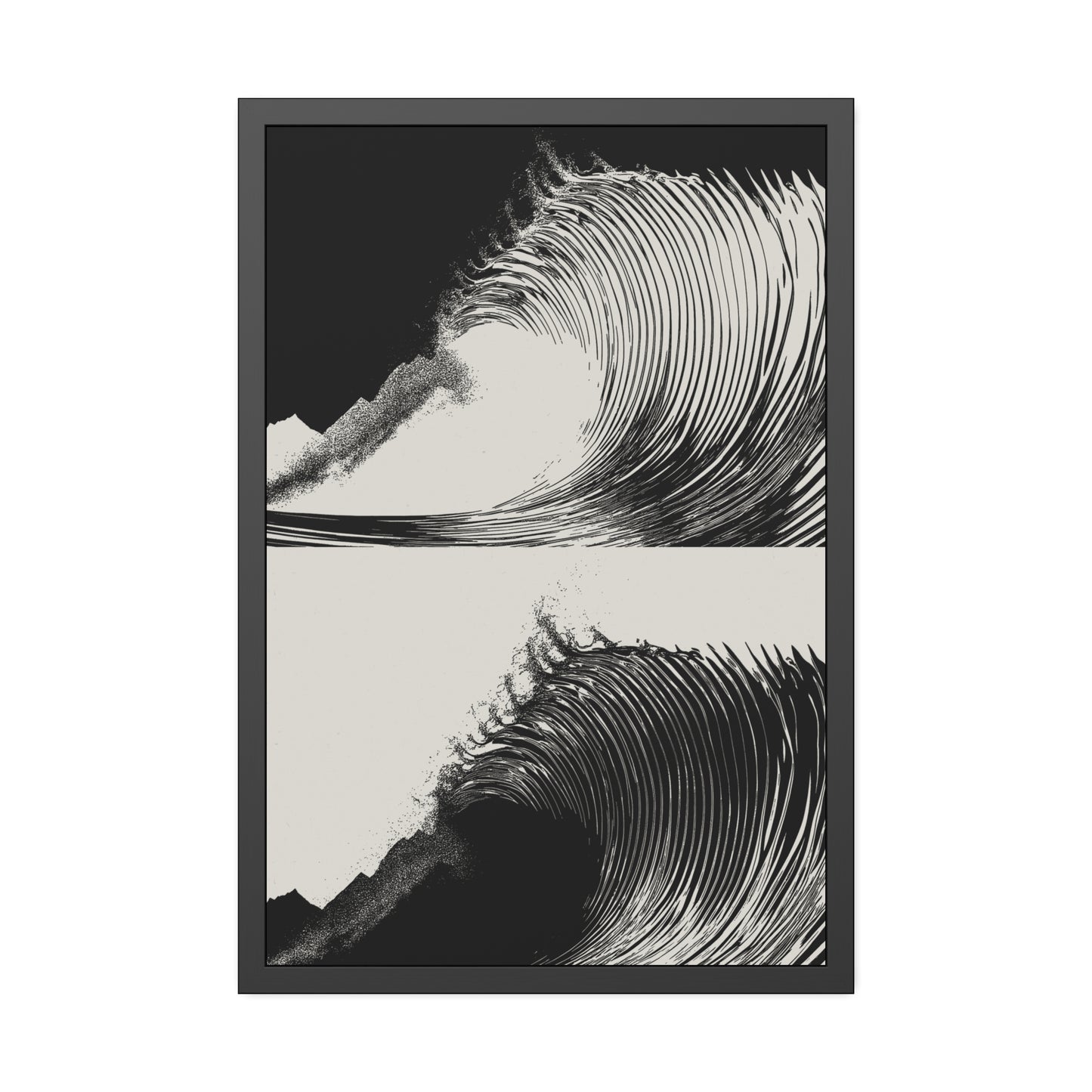 Dusk 2 Dawn - Black & White - Framed Print