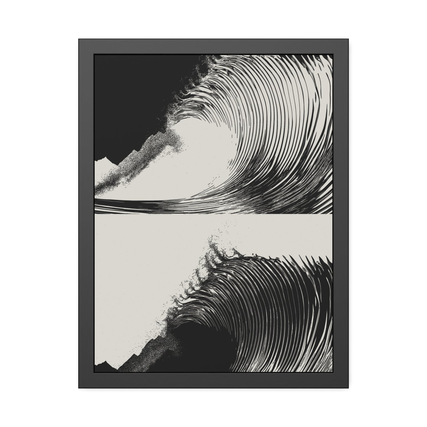 Dusk 2 Dawn - Black & White - Framed Print