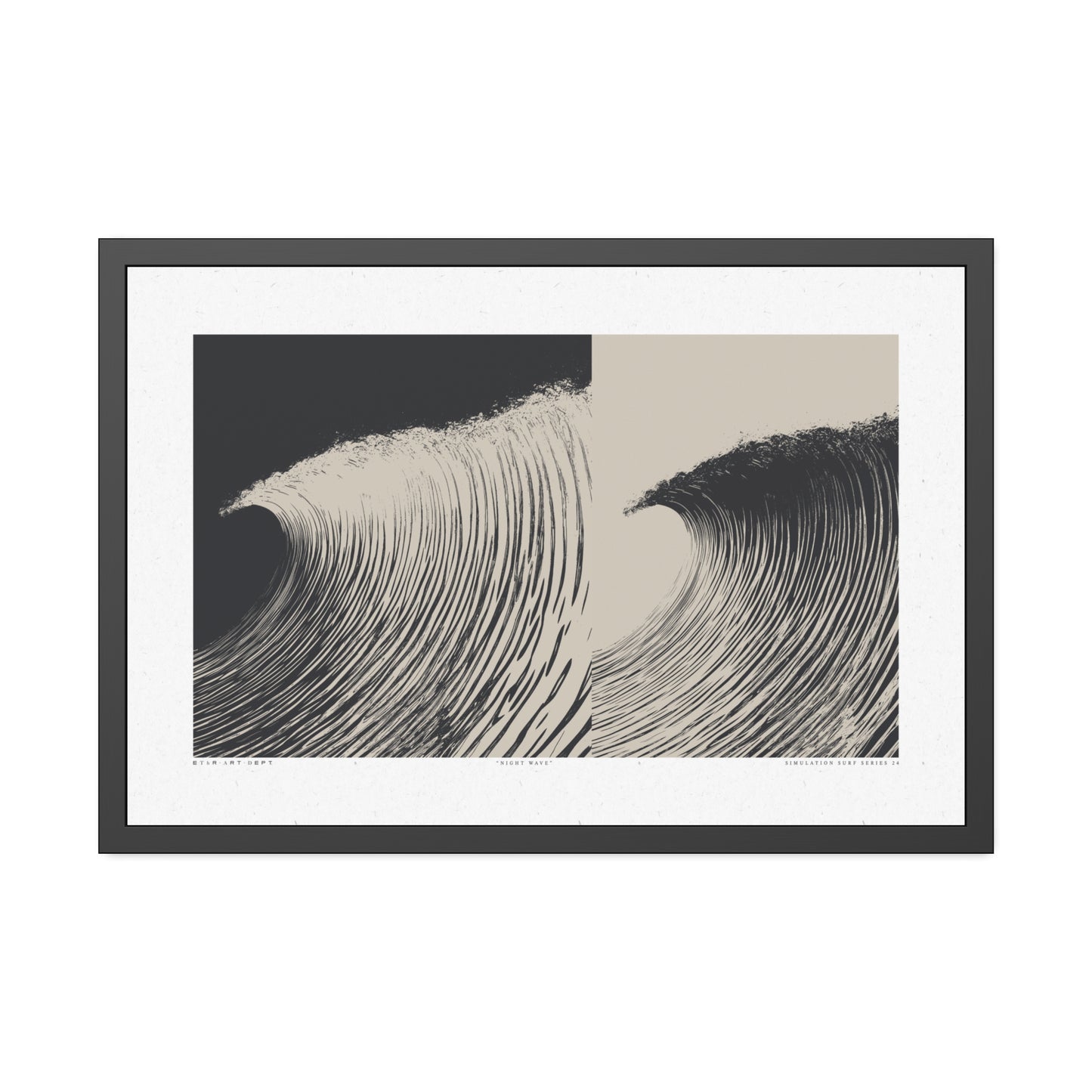 Night Wave 5 - Dusk - Framed Print