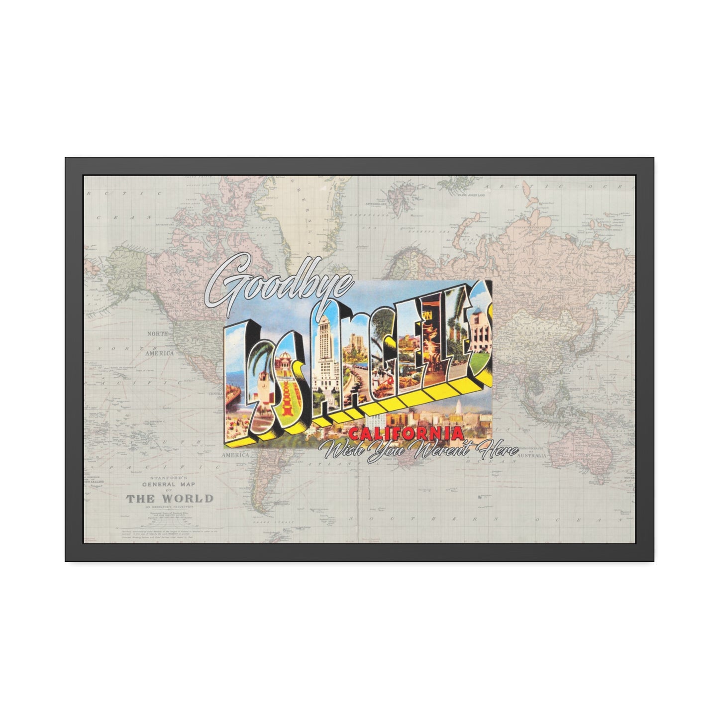 LaLa - Wish You Weren't Here - Framed Print