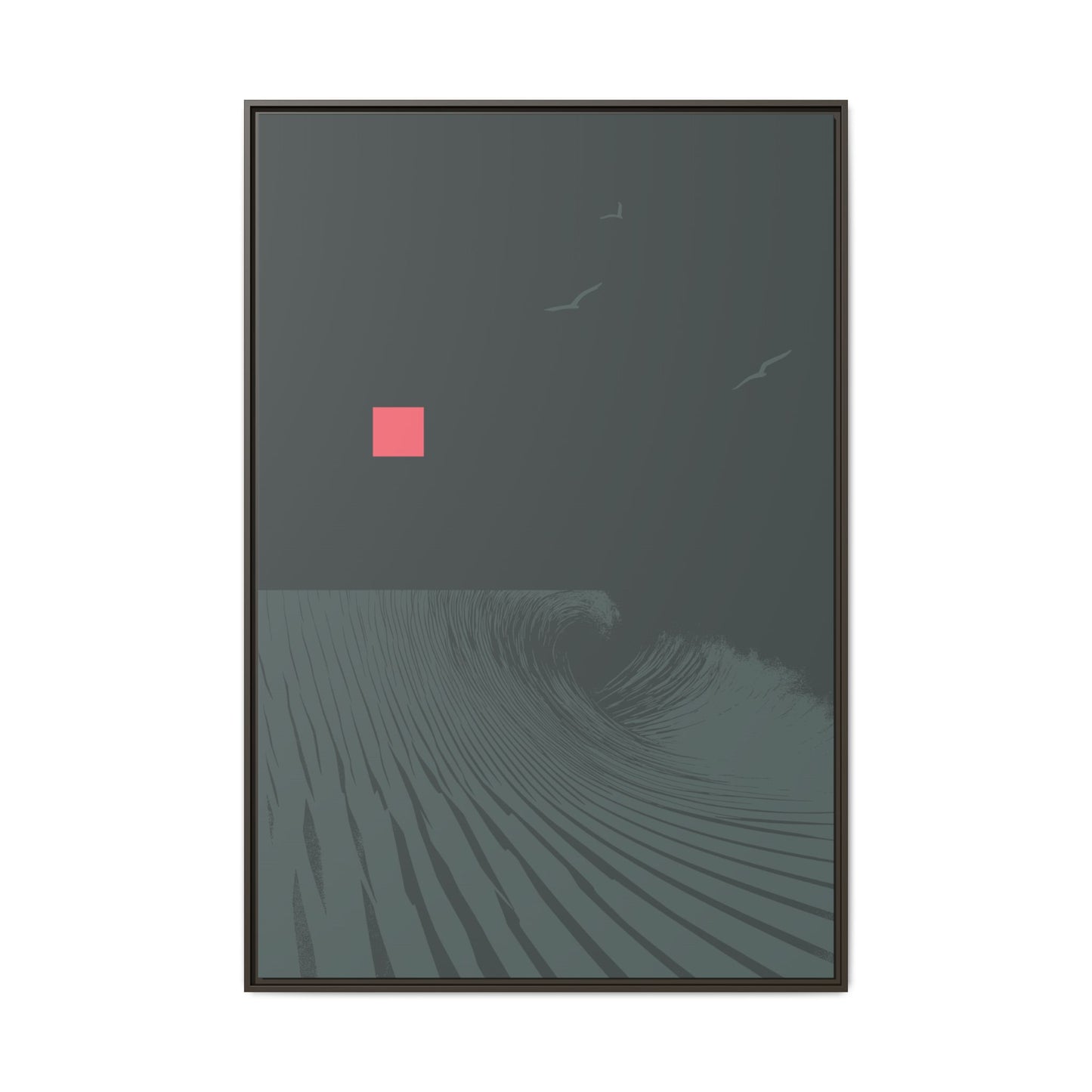 Vortex - Deep Sea - XL Framed Canvas