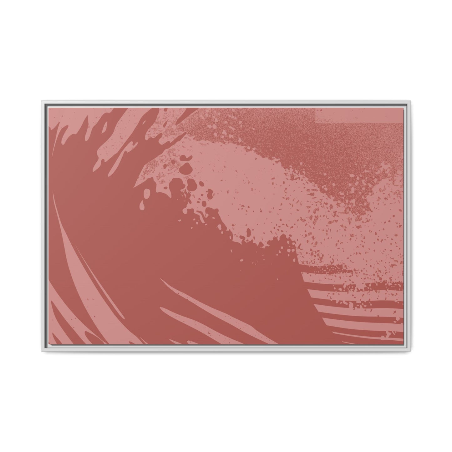 Turmoil 3 - Burnt - Framed Canvas