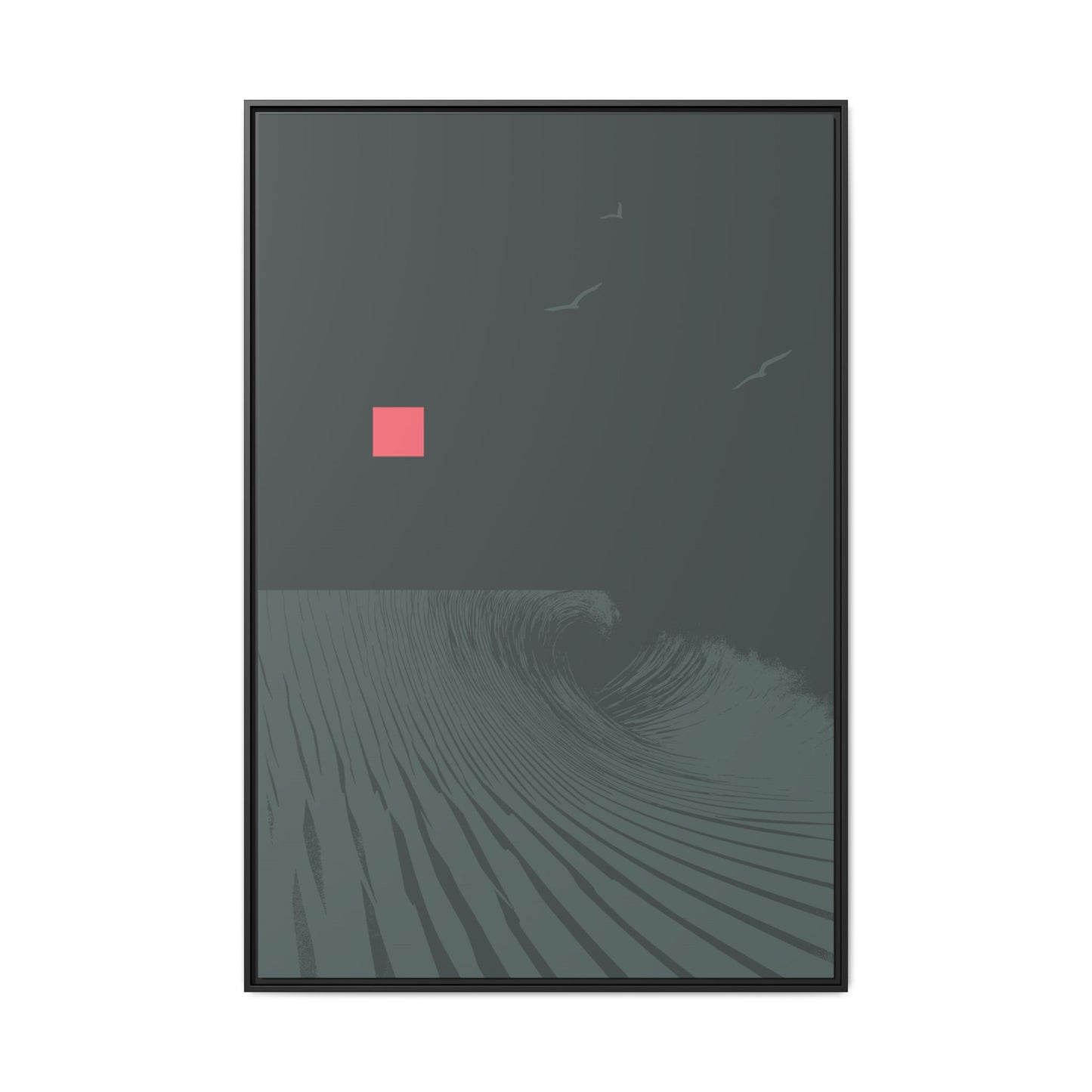 Vortex - Deep Sea - XL Framed Canvas