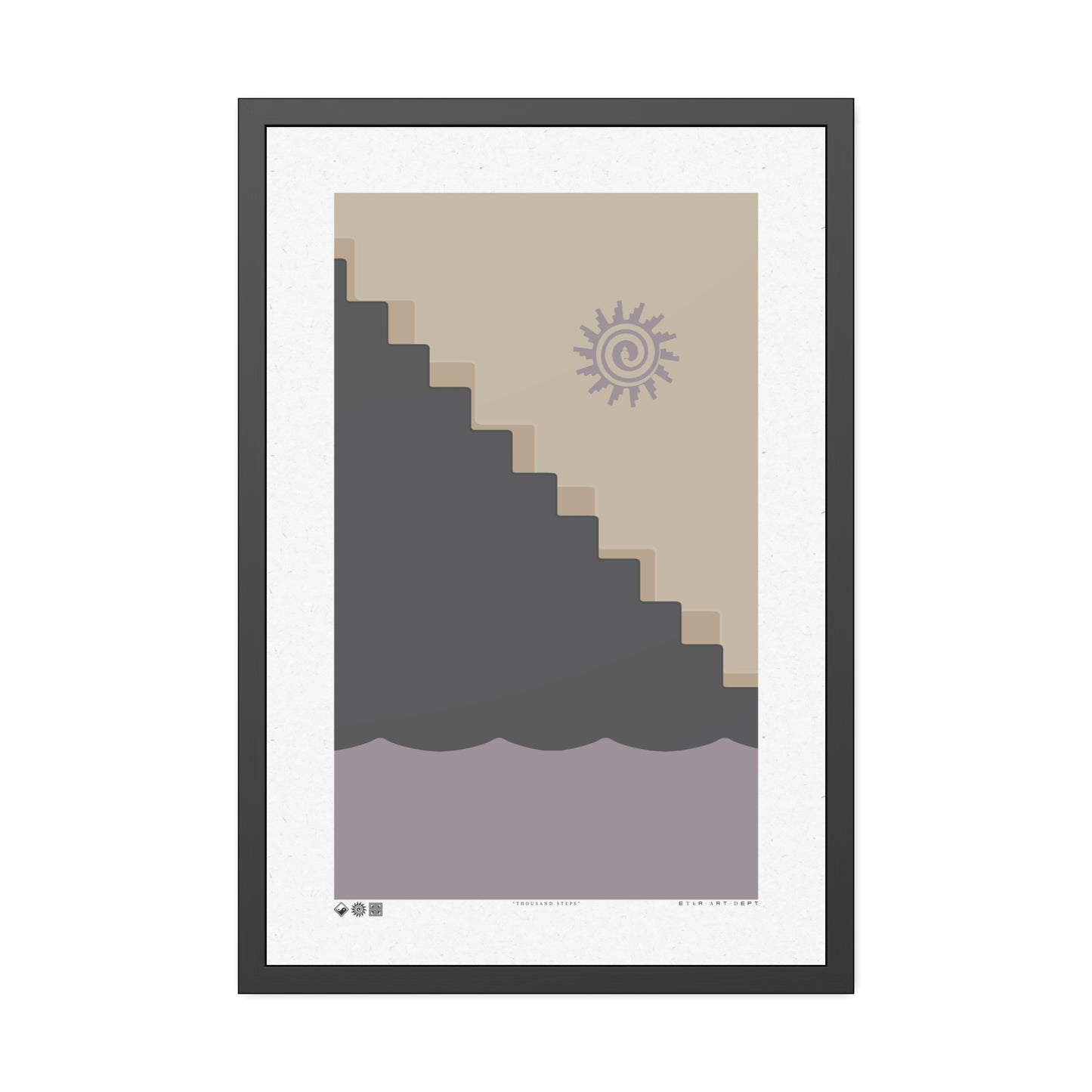 Thousand Steps - Purple Haze - Framed Print