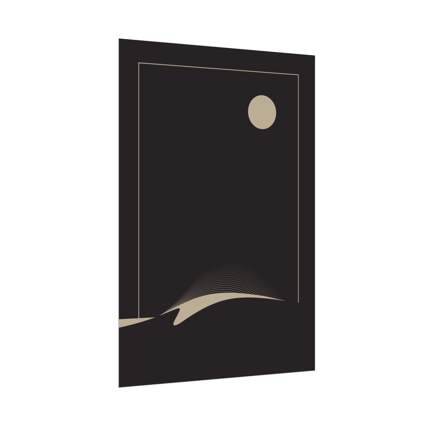 Night Wave 2 - Black - Fine Art Print
