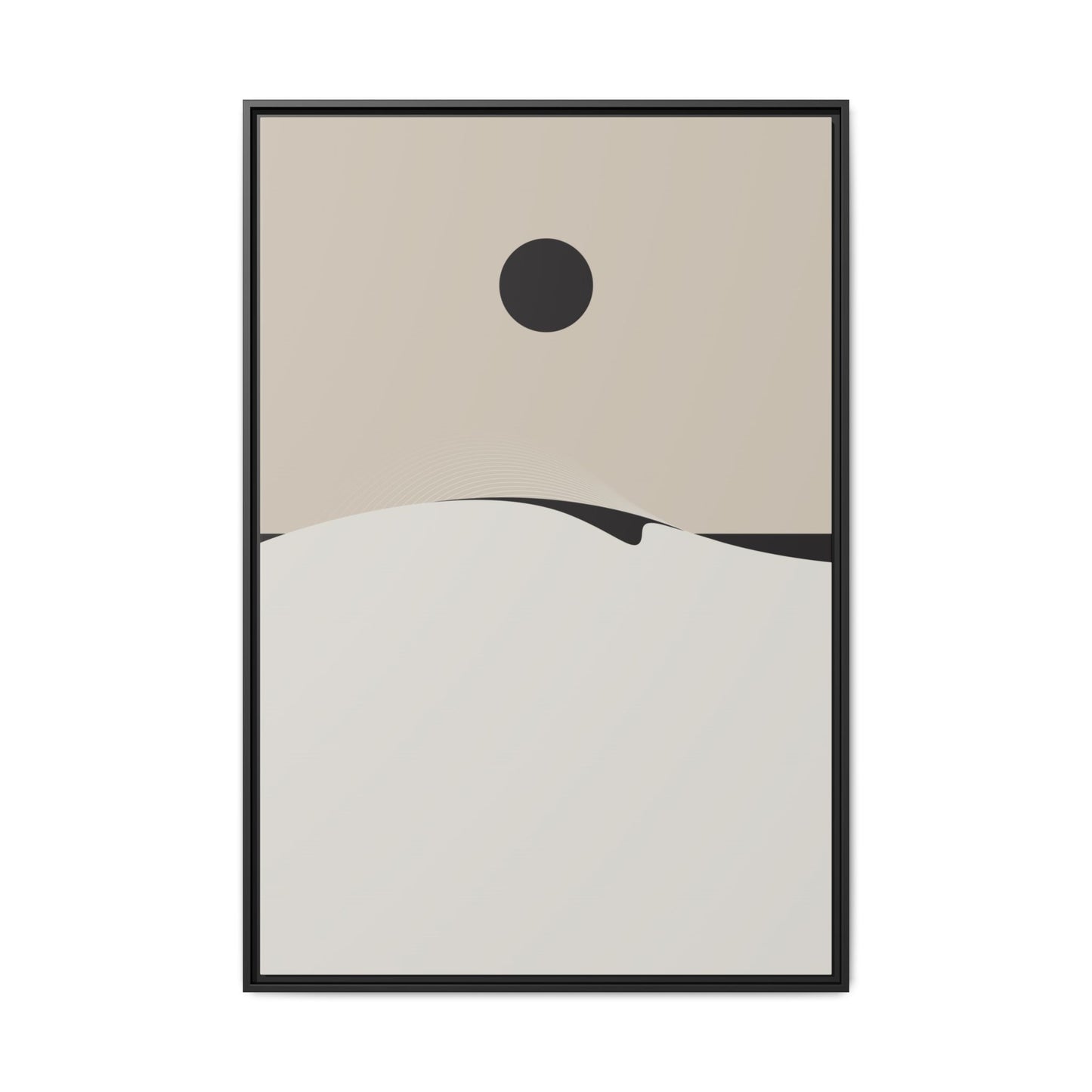 Day Wave 4 - Sand - Framed Canvas
