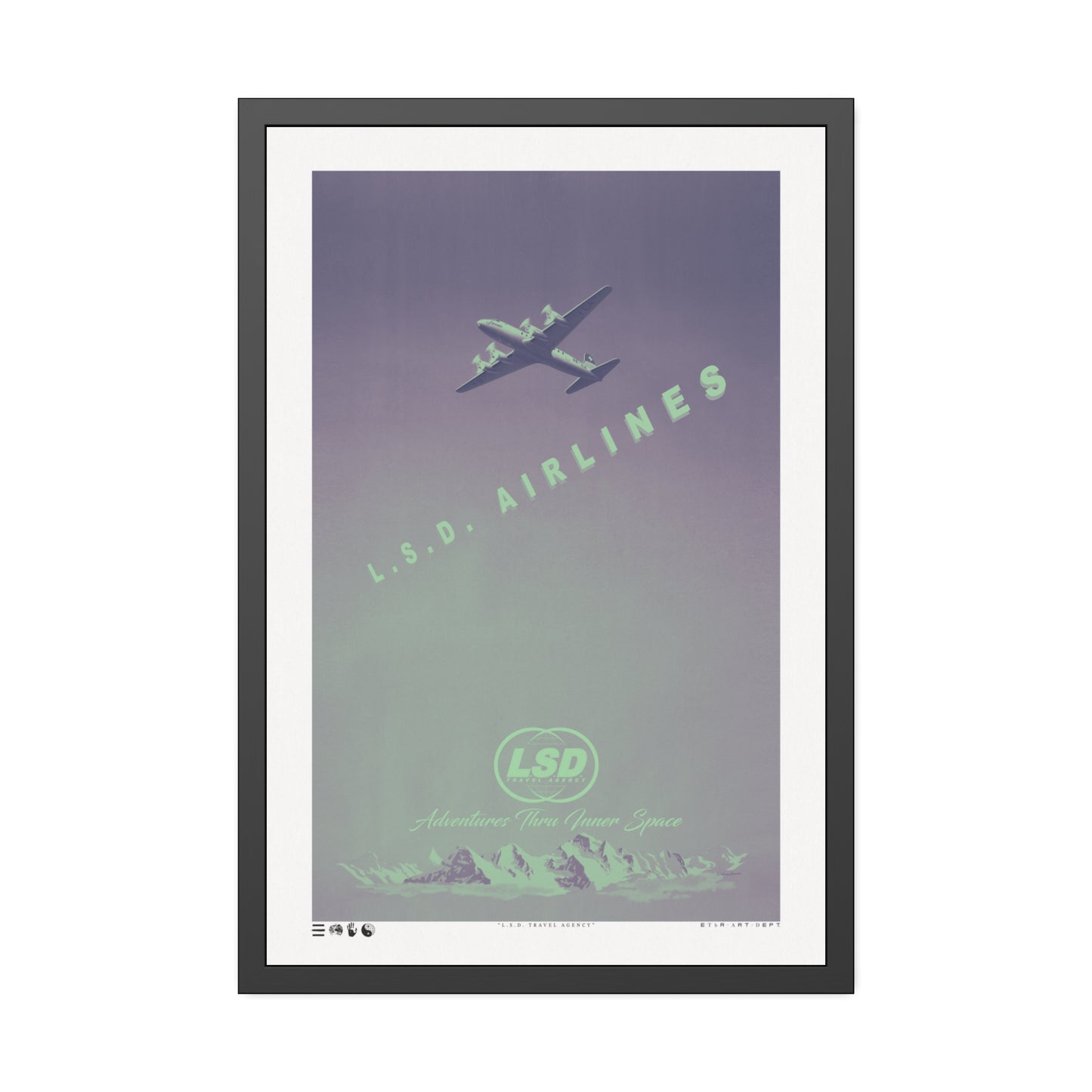Faded - L.S.D. Travel - Purple Haze - Framed Print