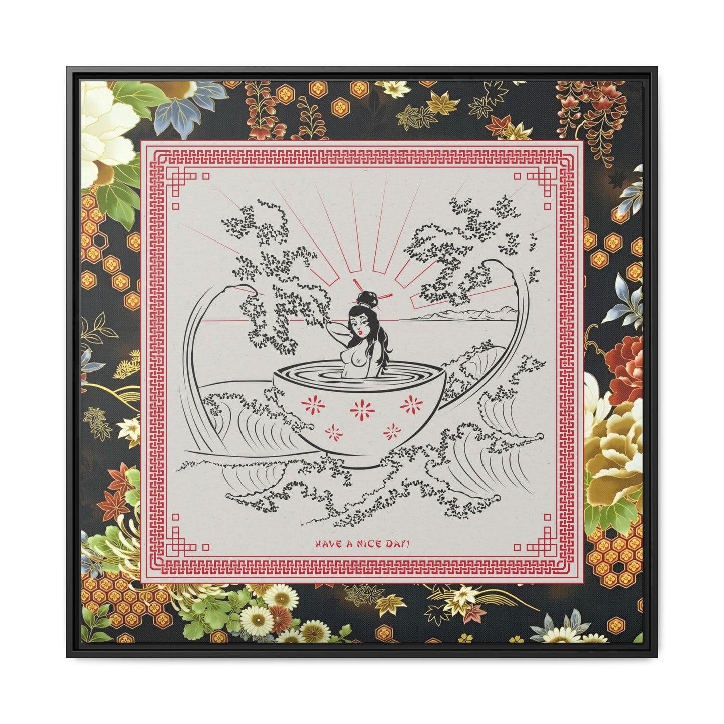 Miso - Take Out - Framed Canvas