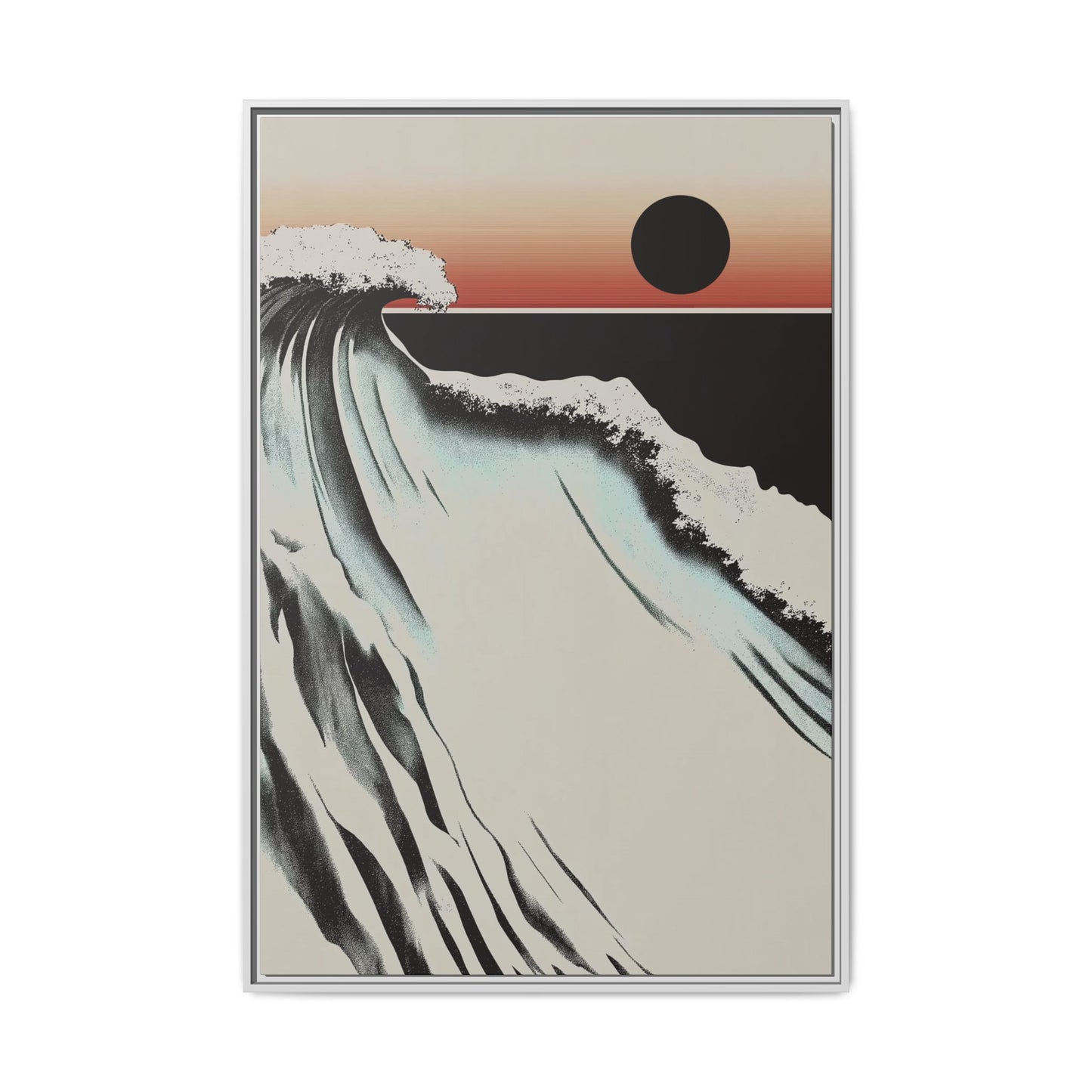 Crest - Sand - Framed Canvas
