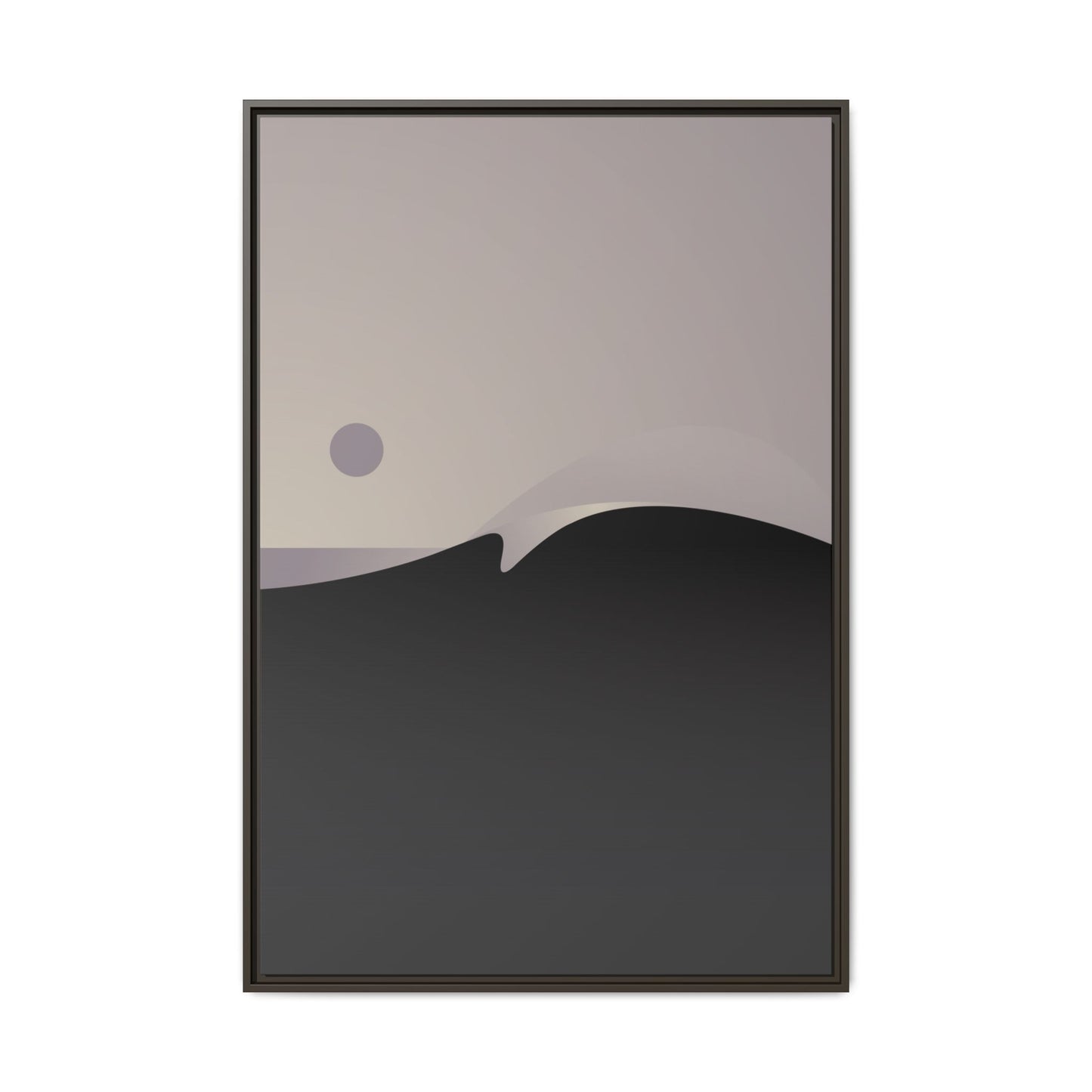 Hazy 2 - Framed Canvas