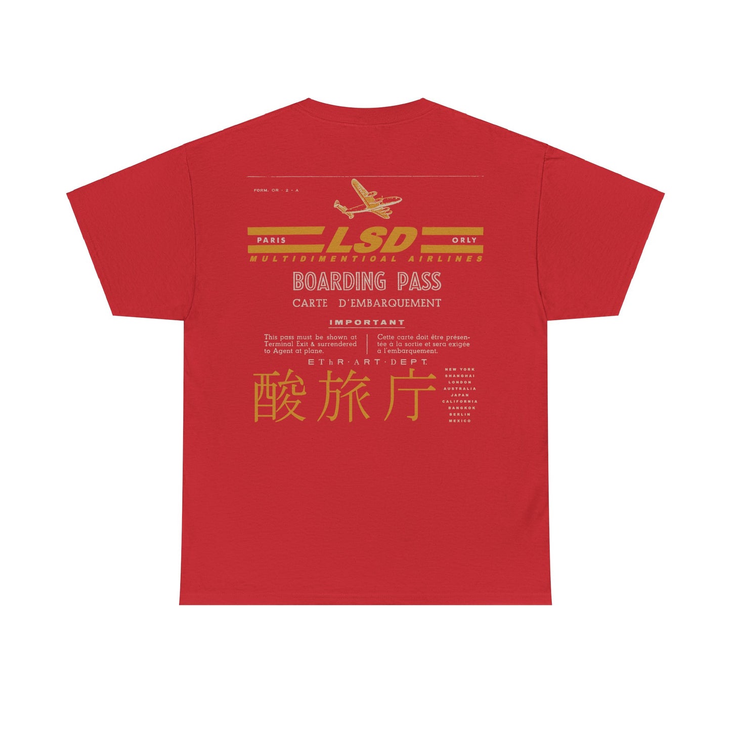 L.S.D. Boarding Pass T-Shirt