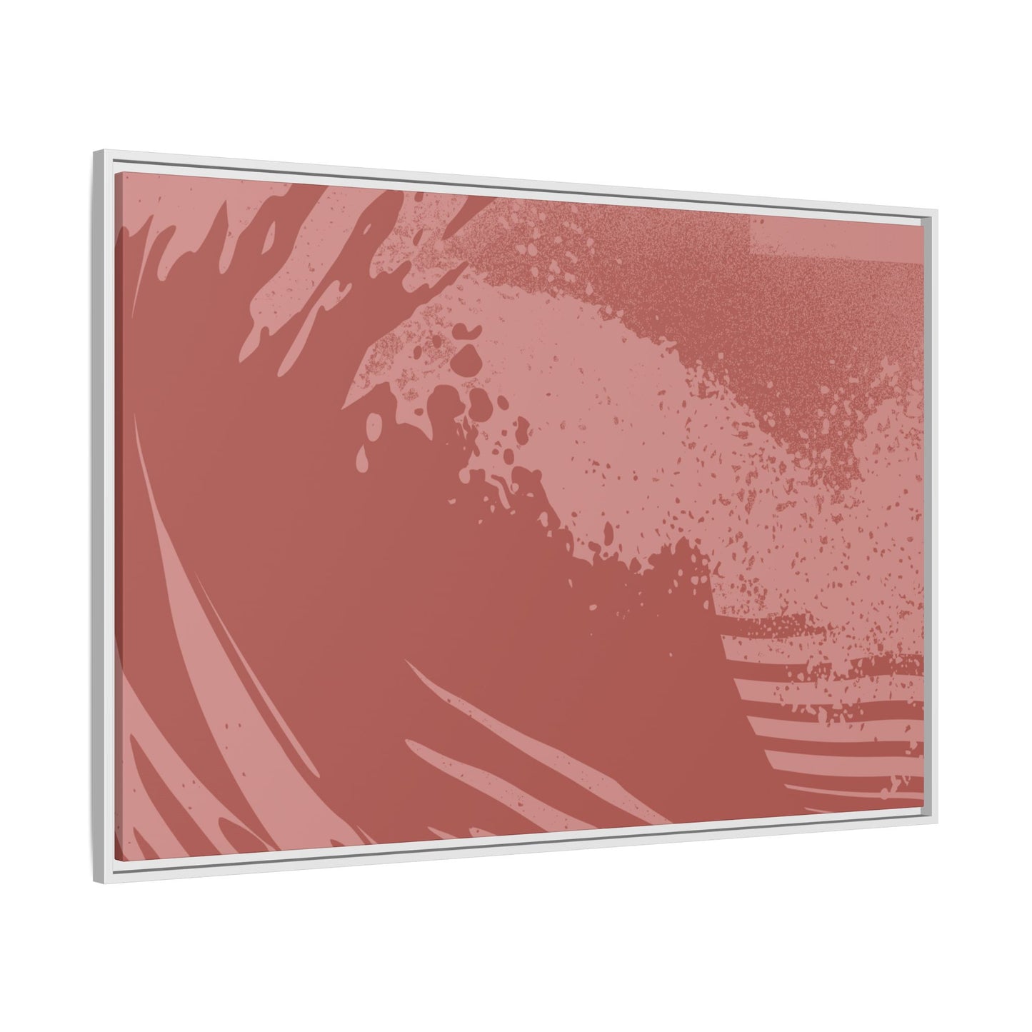 Turmoil 3 - Burnt - Framed Canvas