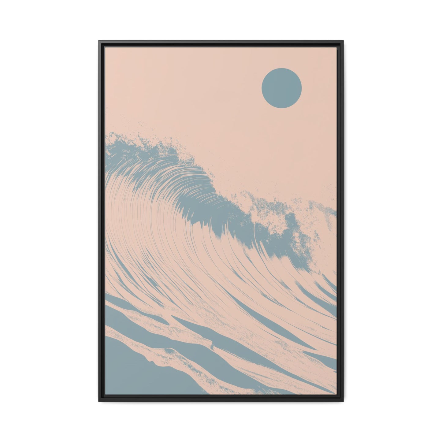 Thresh Wave - Dusk - Framed Canvas