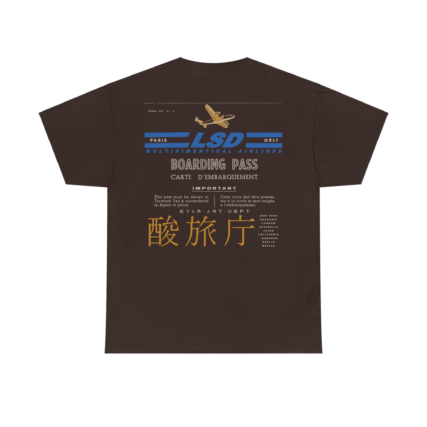 L.S.D. Boarding Pass T-Shirt