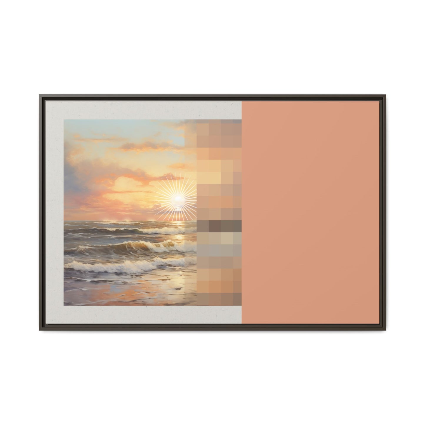 Golden Hour - MDRN ANTQ - Framed Canvas