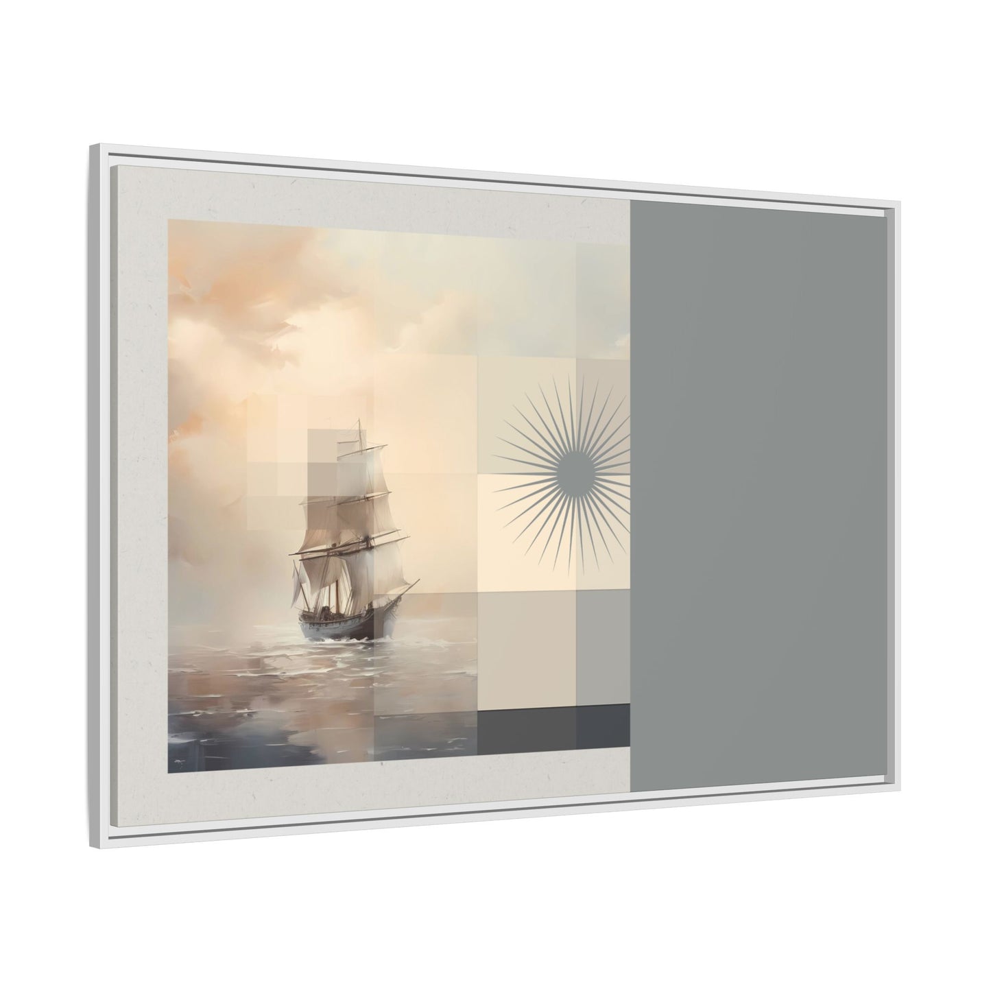 Calm Seas - MDRN ANTQ - Framed Canvas