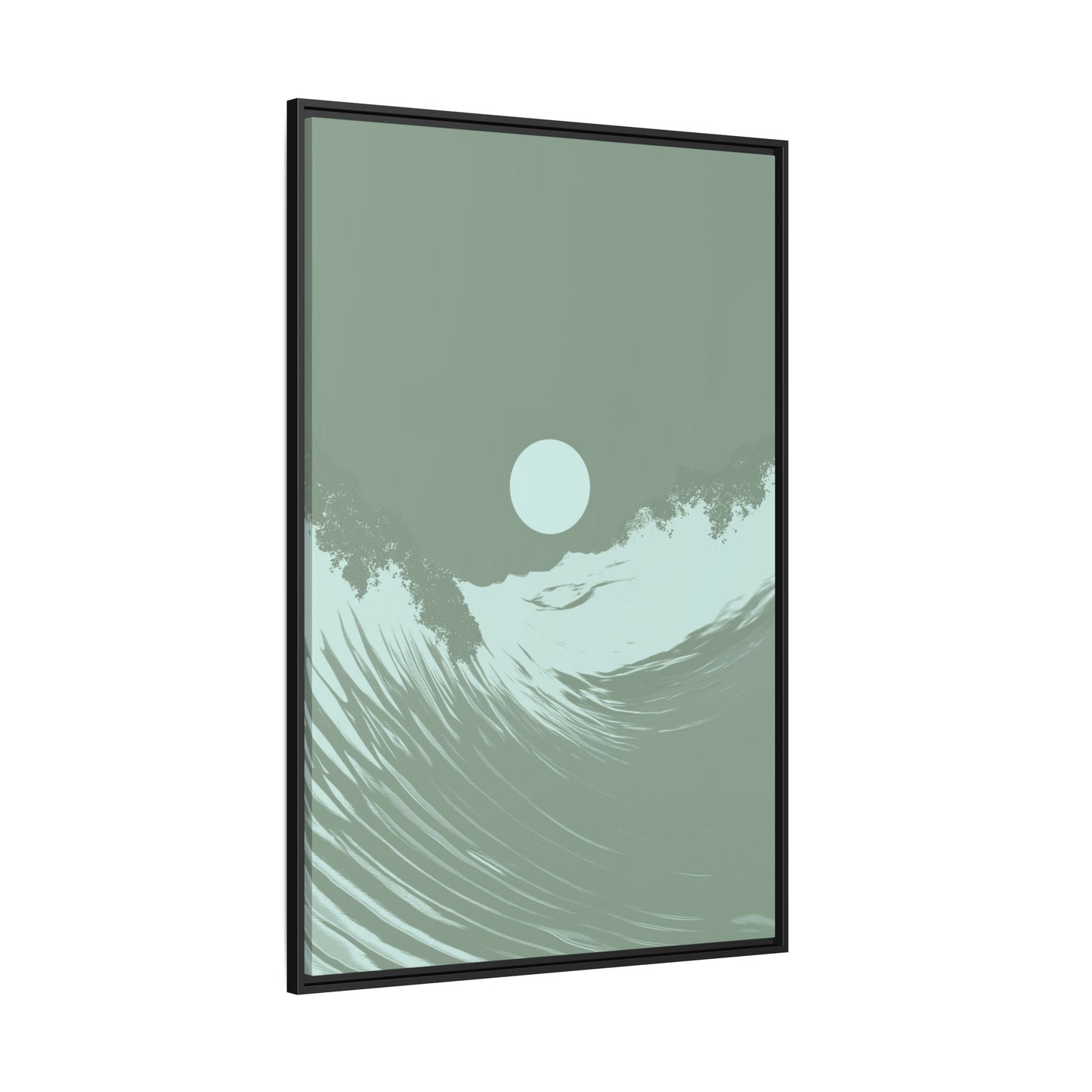 Washed - Sage - Framed Canvas