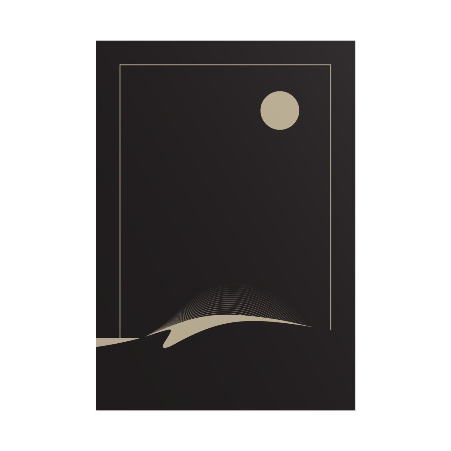 Night Wave 2 - Black - Fine Art Print