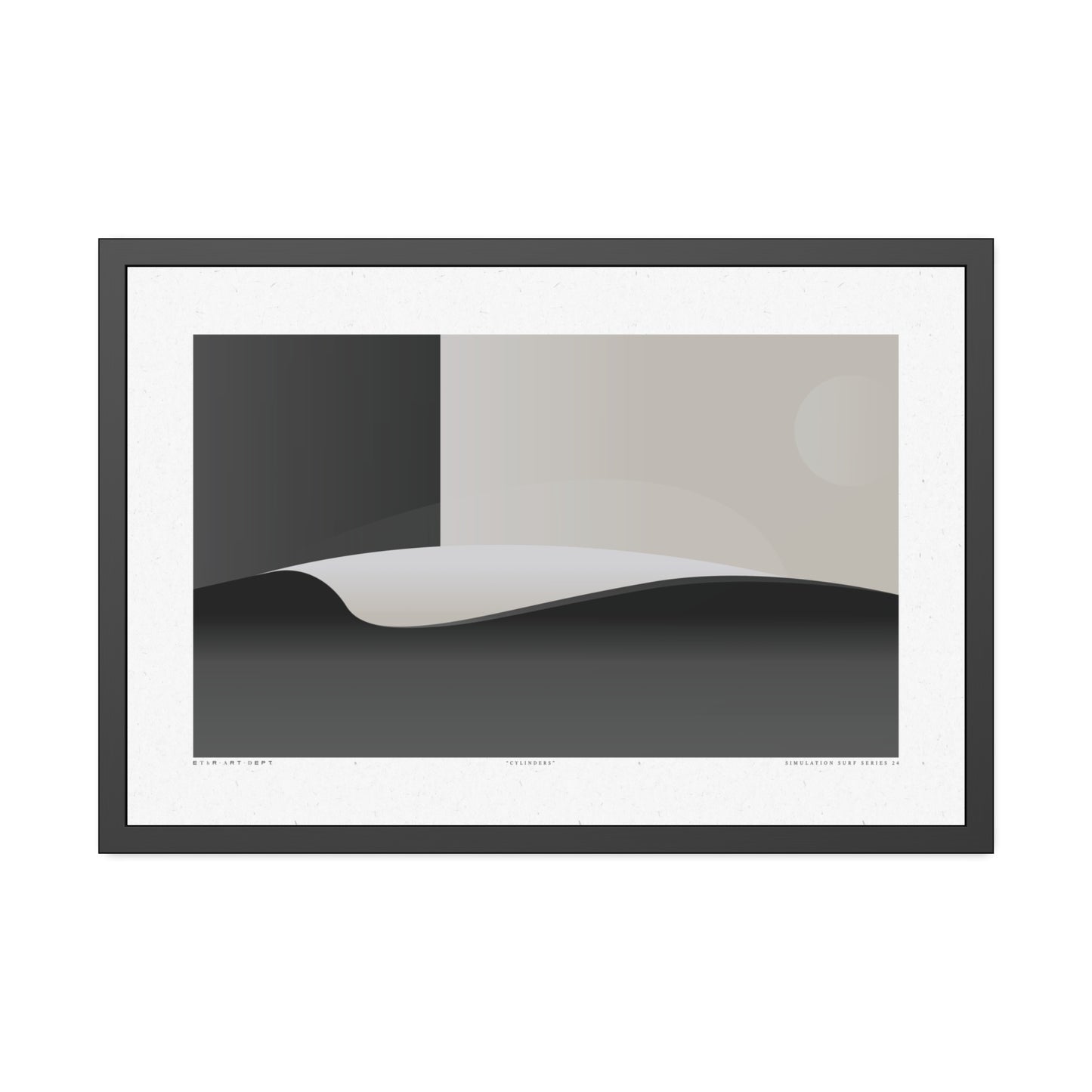 Cylinders 2 - Night - Framed Print