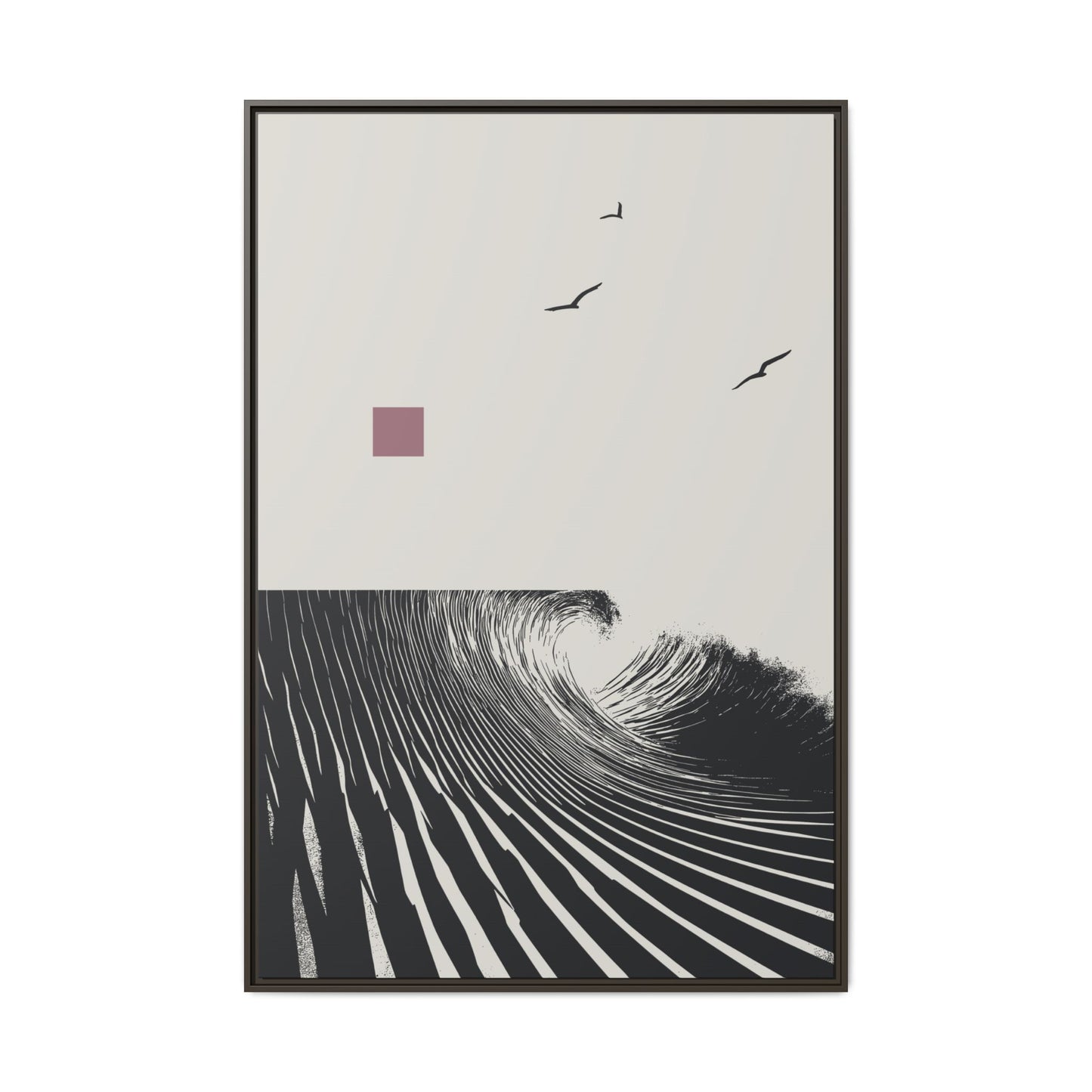 Vortex - Stone - XL Framed Canvas