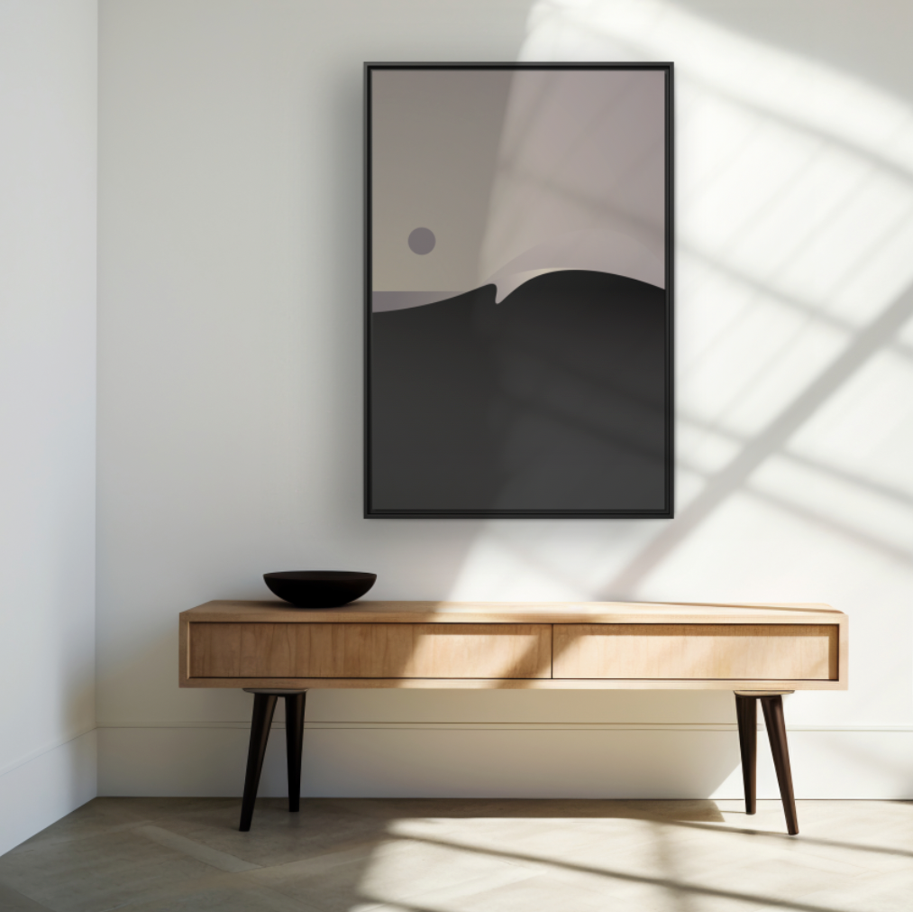 Hazy 2 - Framed Canvas