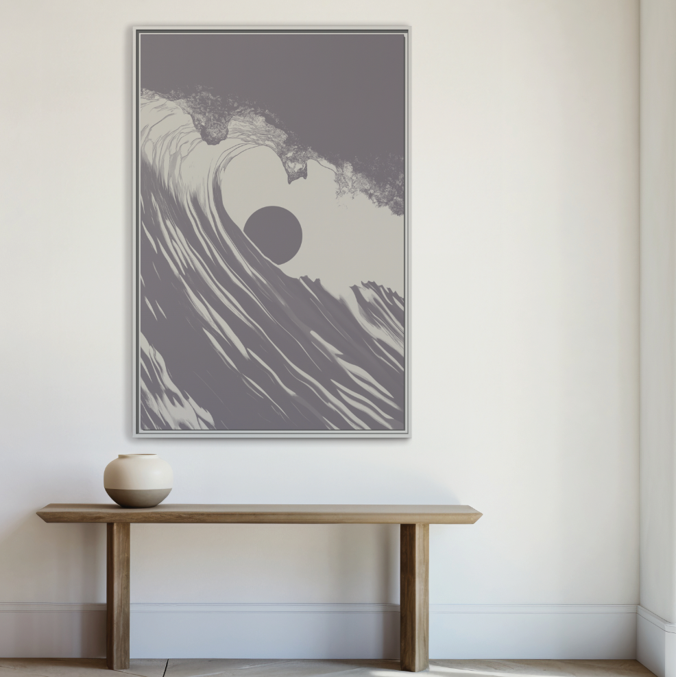 Keyhole - Purple Haze - Framed Canvas